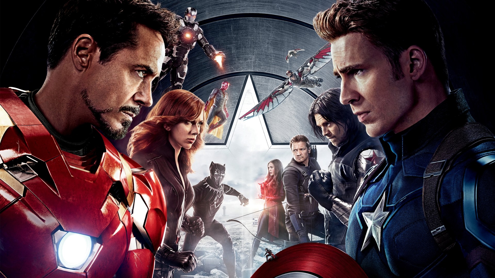 Captain America Civil War characters HD Wallpaper