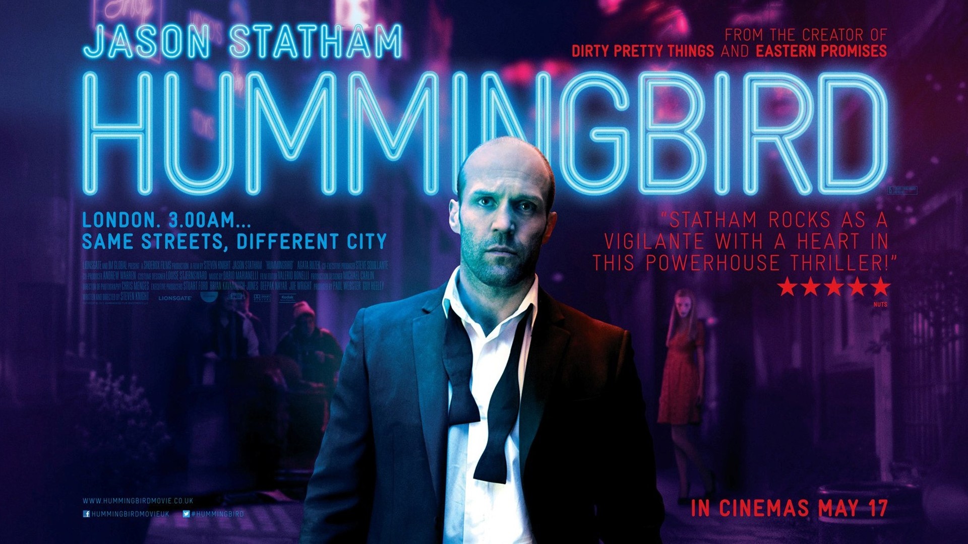 Hummingbird Movie Poster with Jason Statham HD Wallpaper