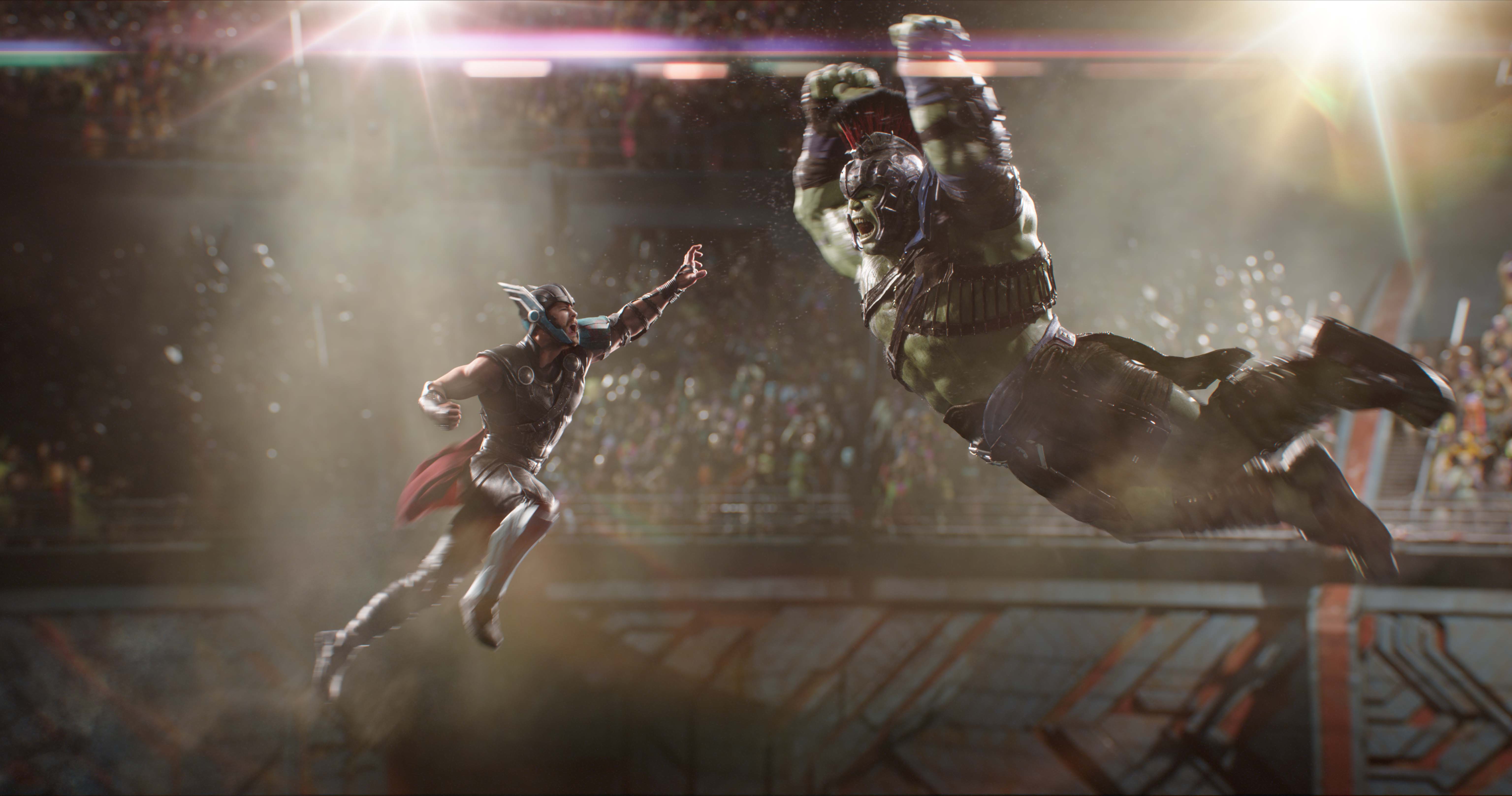 Hulk and Thor from Thor Ragnarok 4K HD Wallpaper