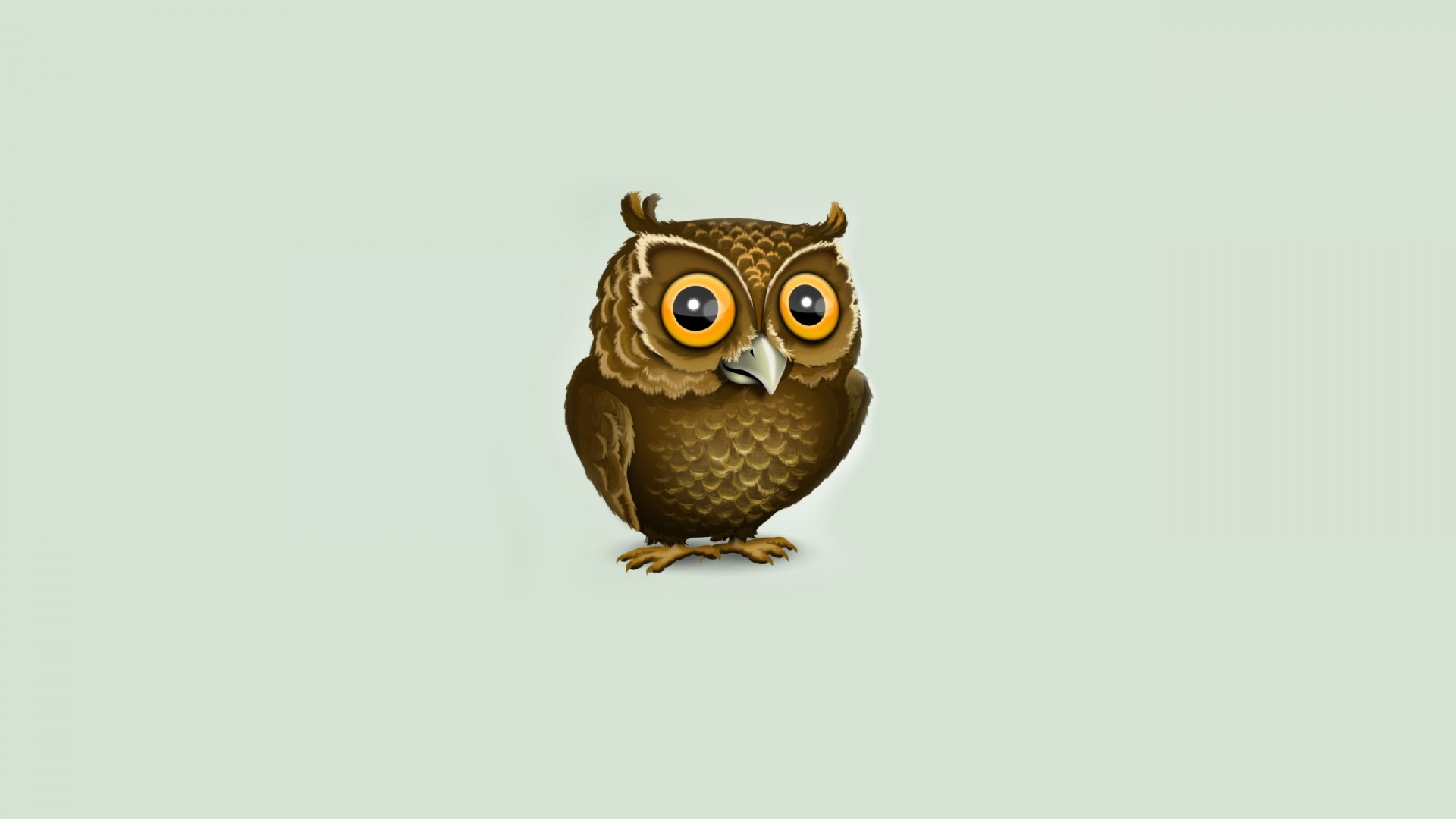 Brown Owl Art Vector Graphics HD Wallpaper