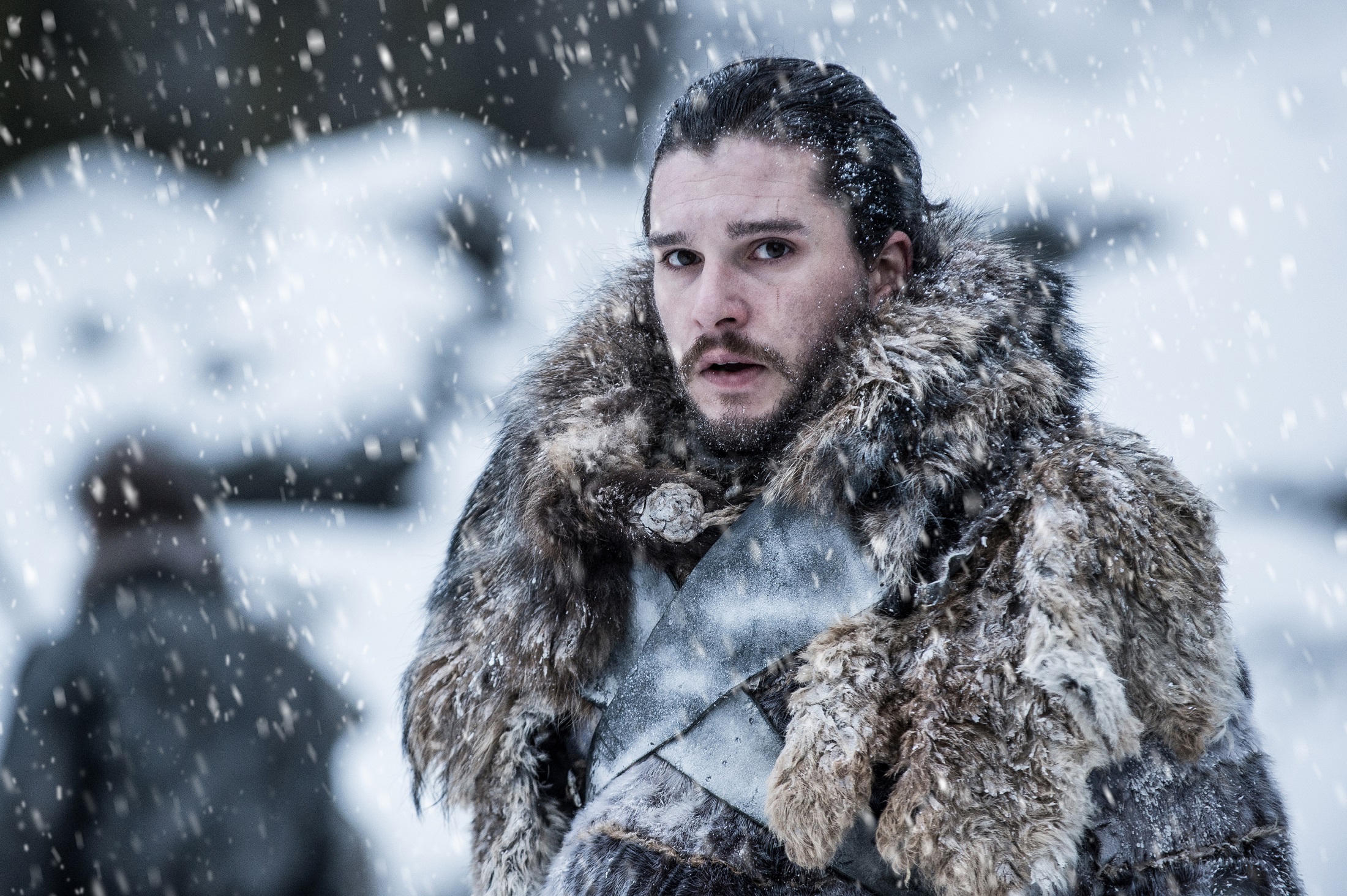 Jon Snow from Game of Thrones in the snow HD Wallpaper