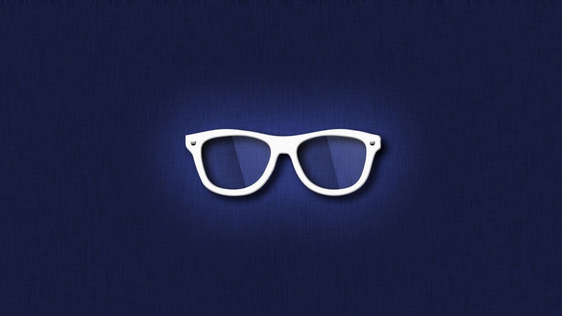 White Hipster Glasses Illustration HD Wallpaper