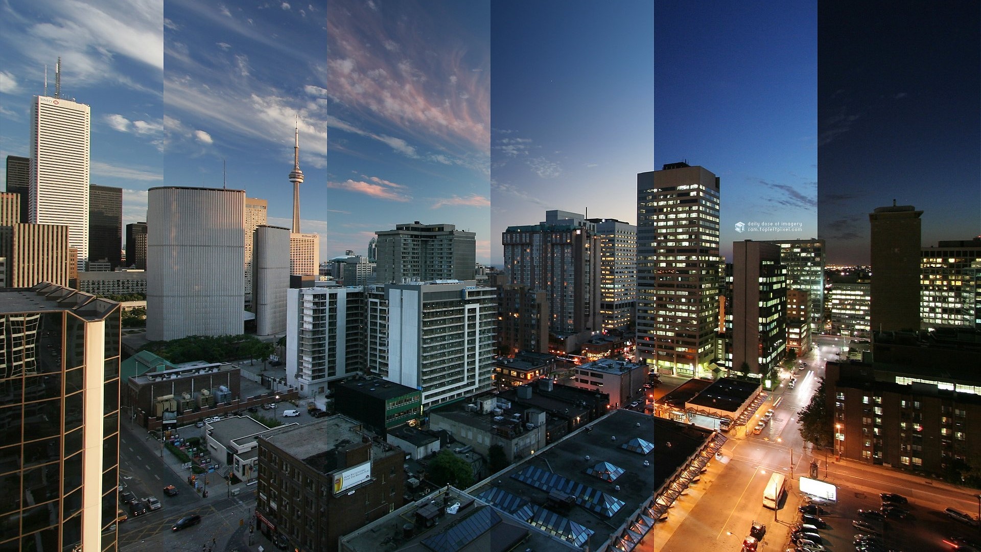 Toronto Cityscape Over Time HD Wallpaper