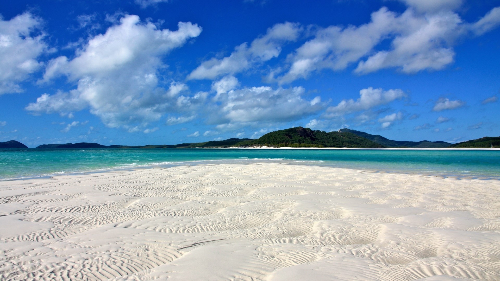 Whitehaven Beach, Whitsunday Islands, Australia HD Wallpaper