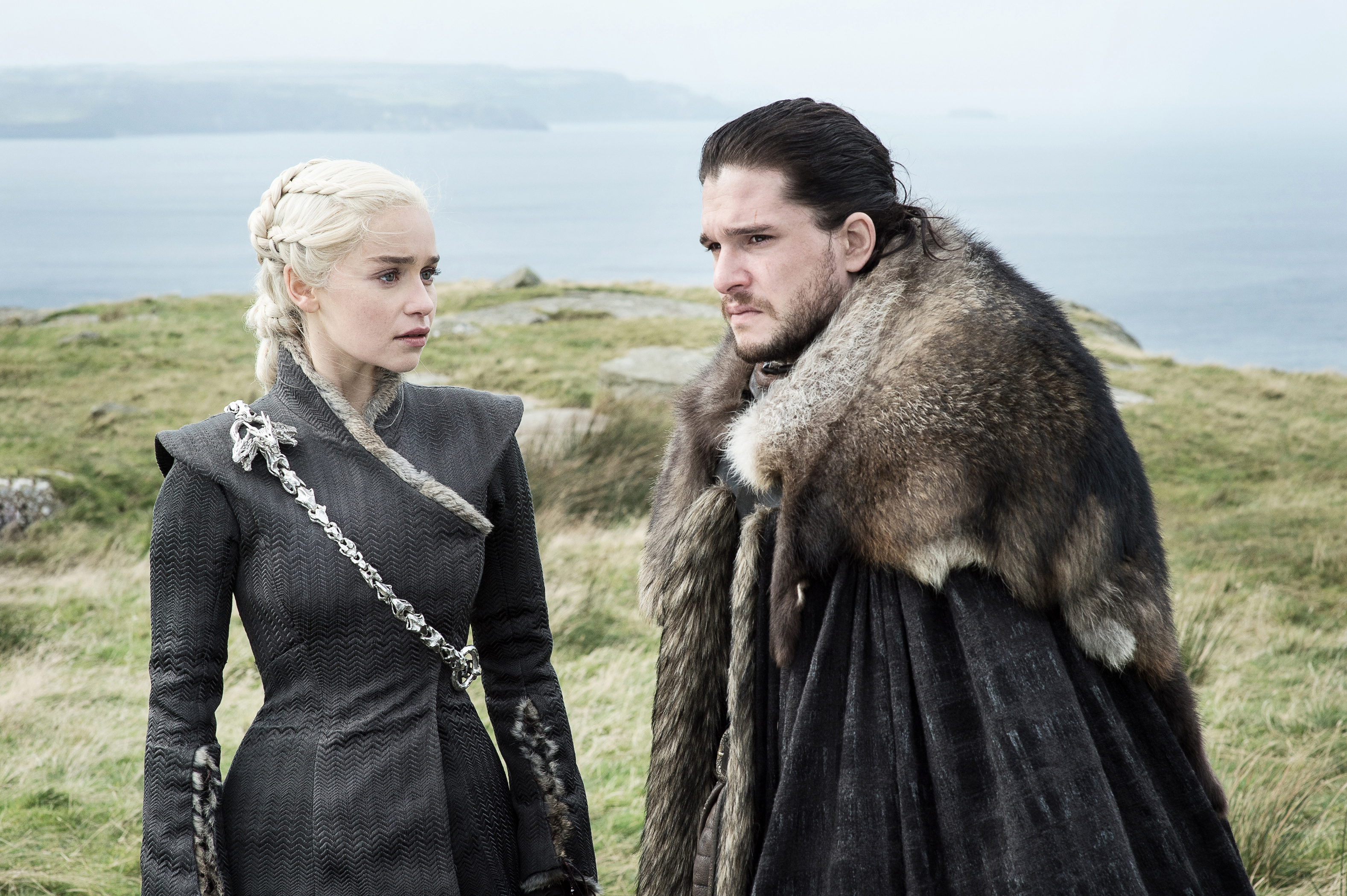 Jon Snow and Daenerys Targaryen from Game of Thrones HD Wallpaper