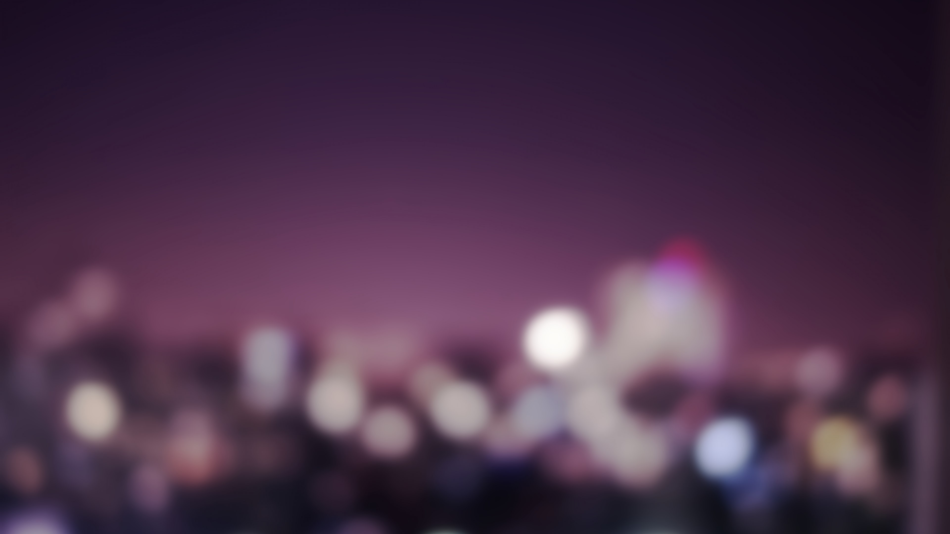 Purple City Lights Bokeh HD Wallpaper