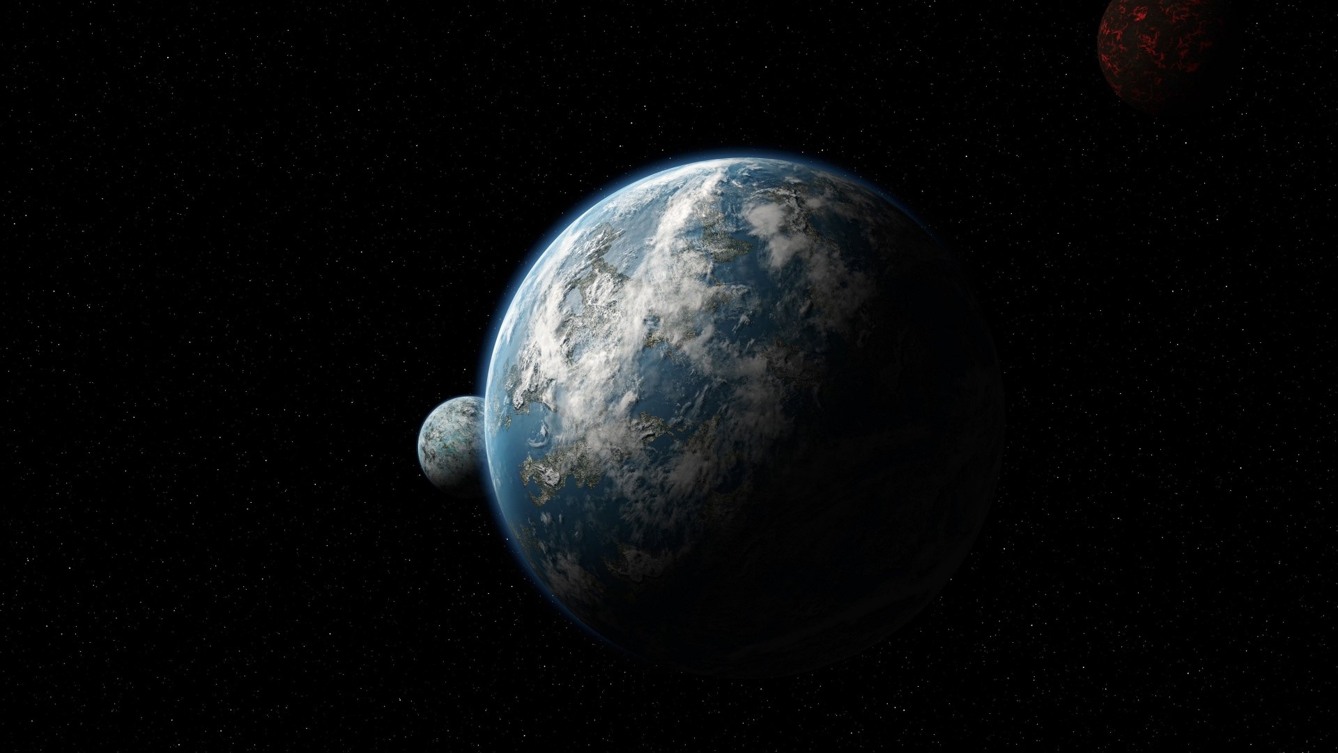 Second Earth Sci Fi Planets HD Wallpaper