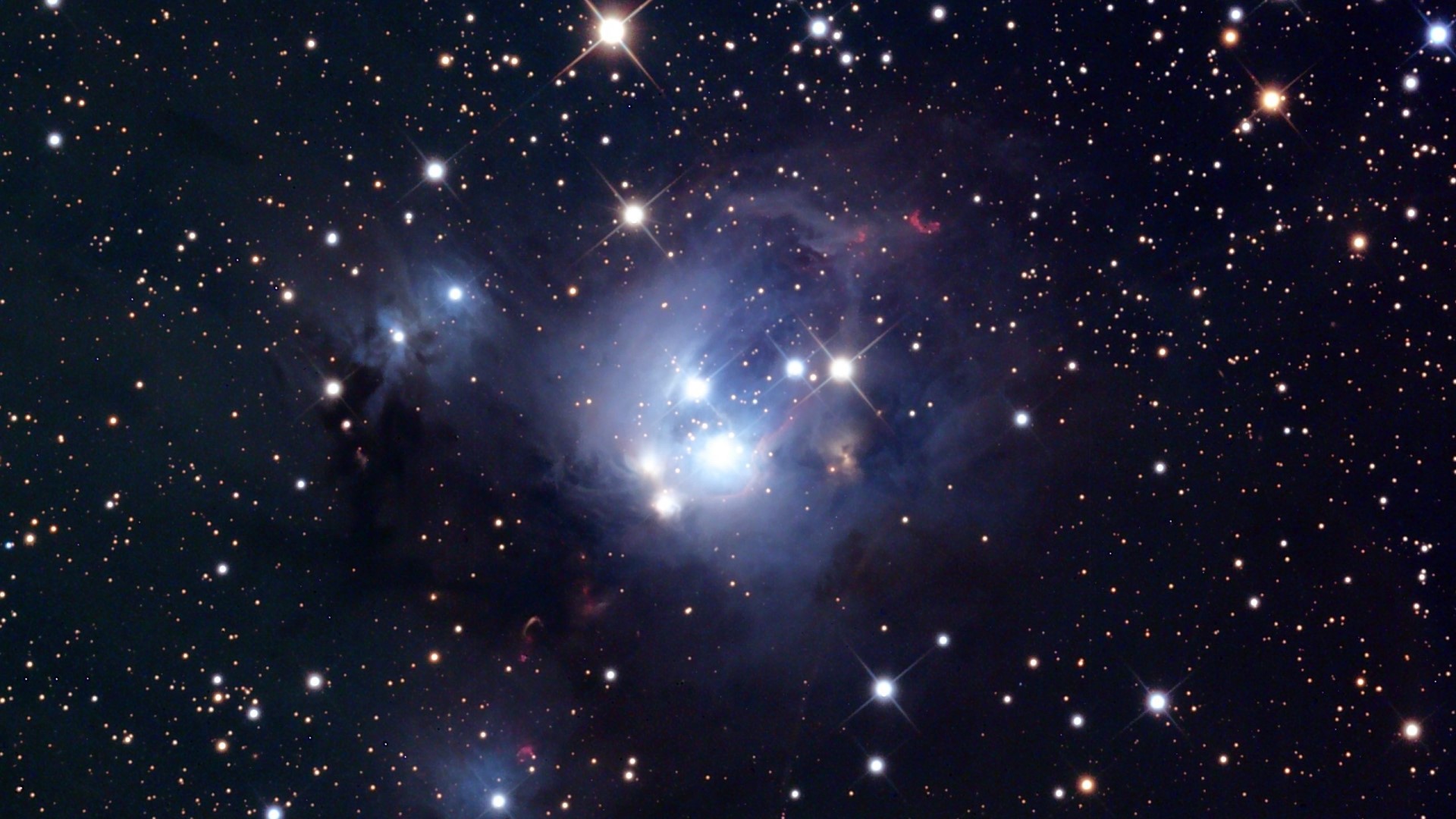 Star Cluster and Nebula HD Wallpaper