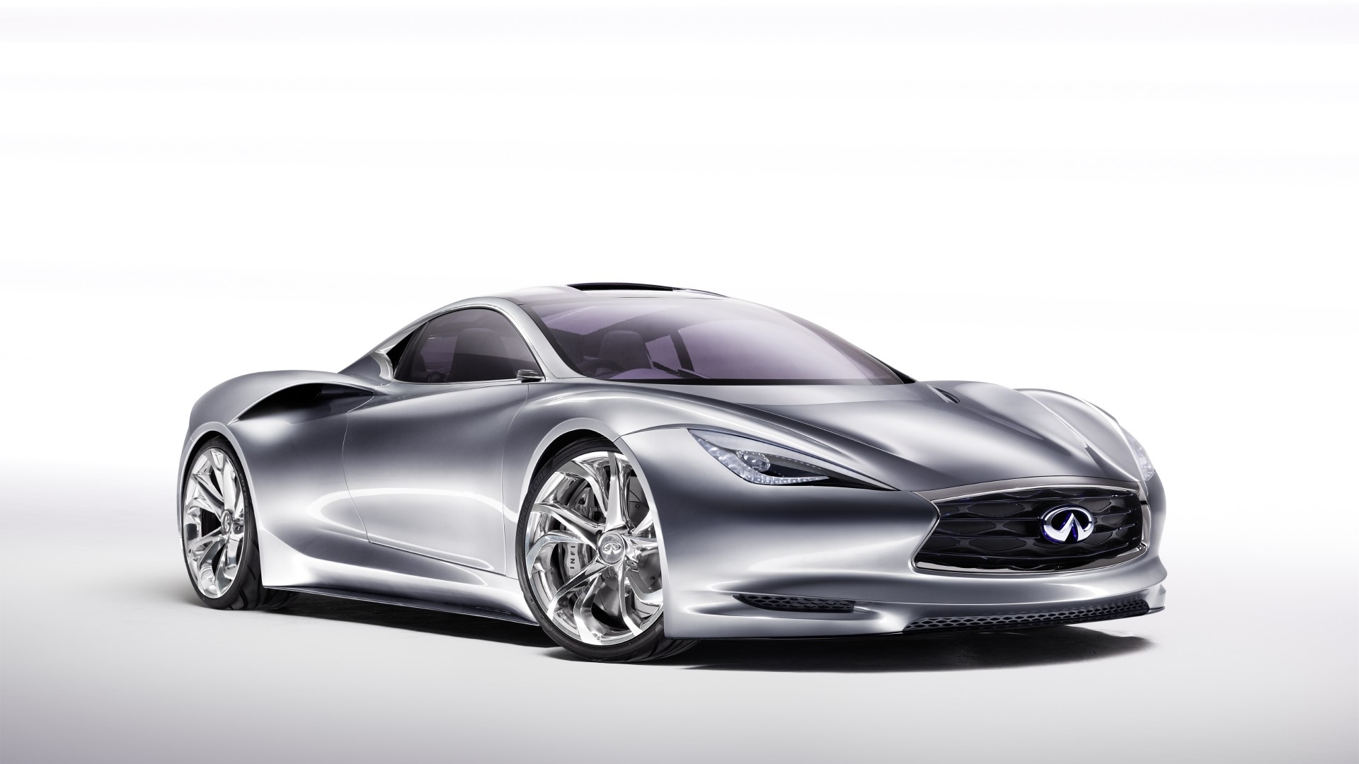 Silver Infiniti Concept Car HD Wallpaper