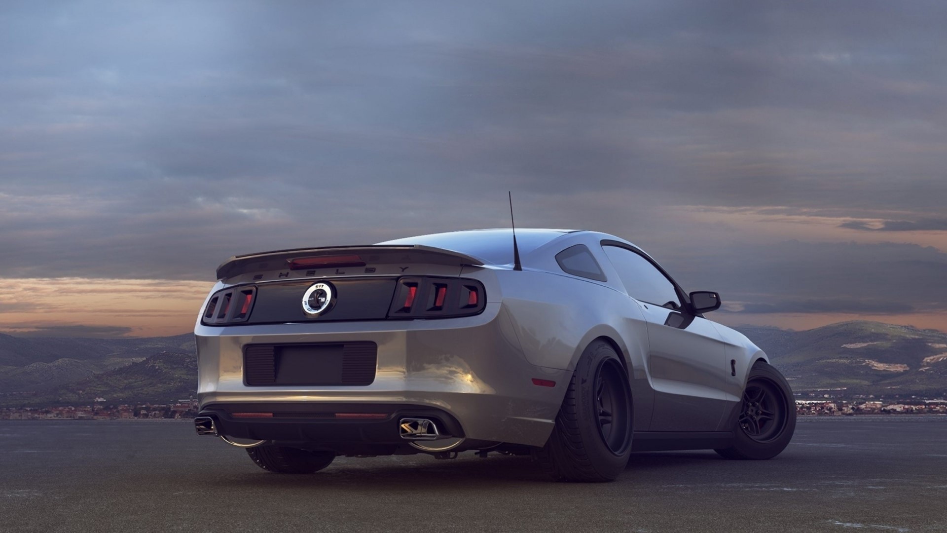 Ford Mustang Shelby GT500 rear view HD Wallpaper