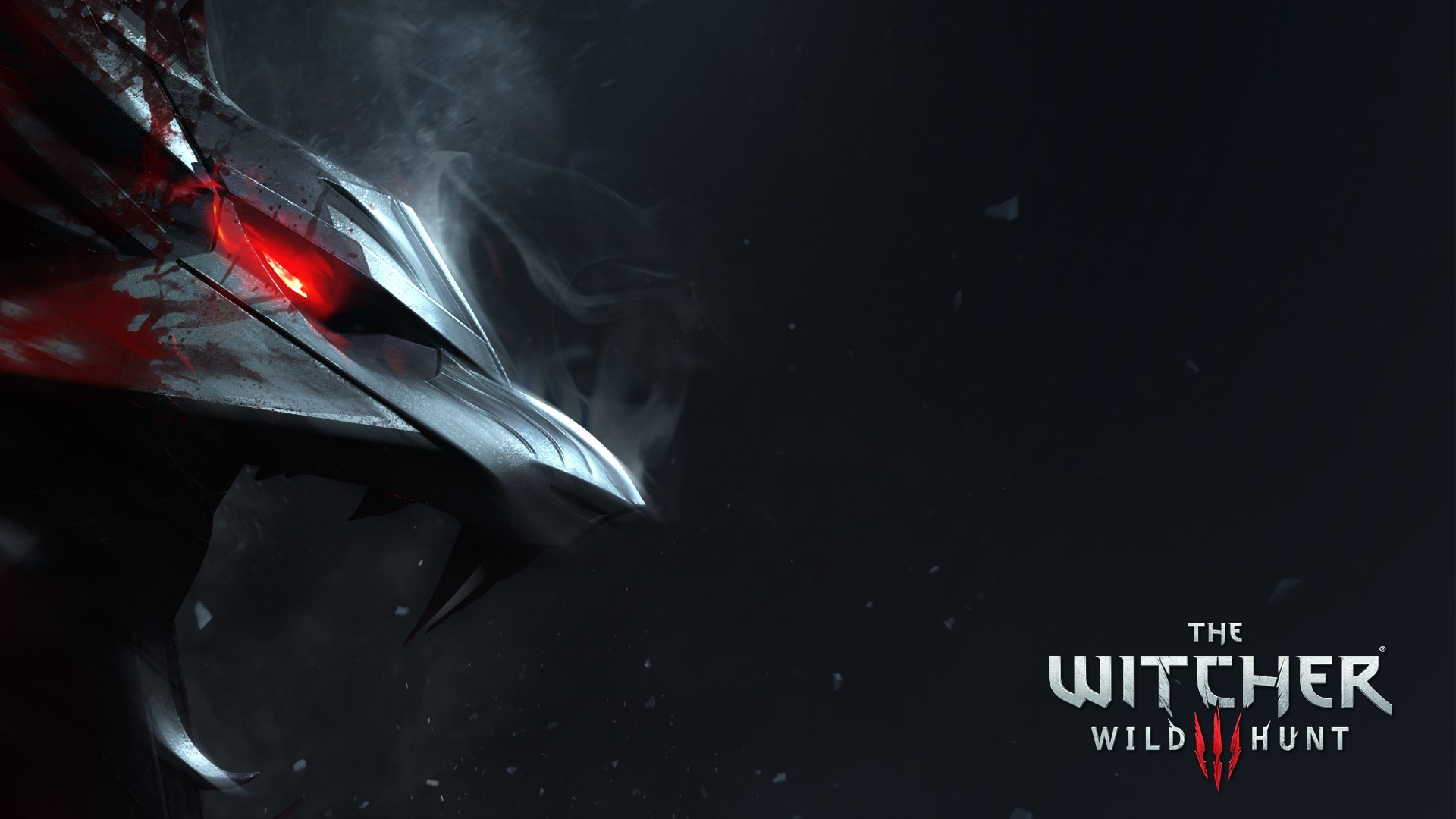 The Witcher 3 Wild Hunt monster logo HD Wallpaper