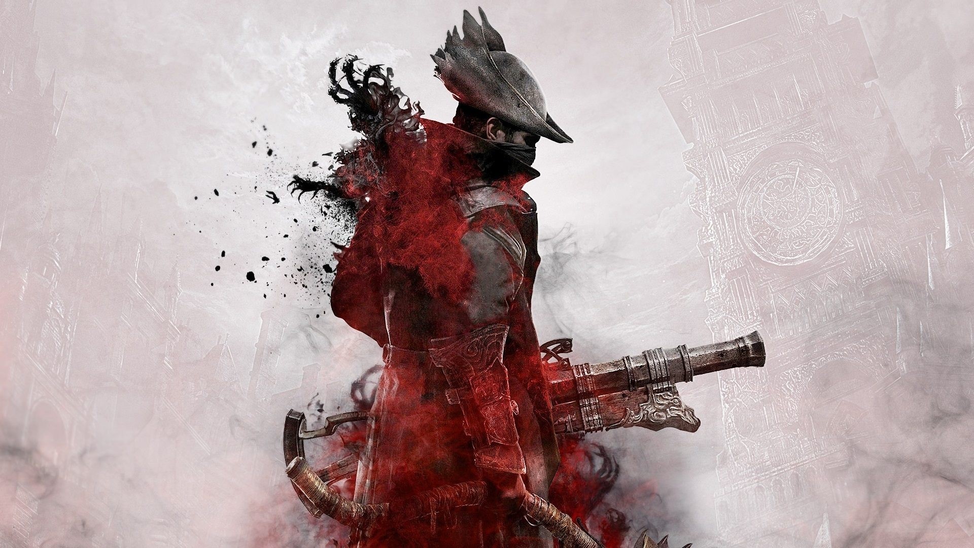 Hunter from Bloodborne with a firearm HD Wallpaper
