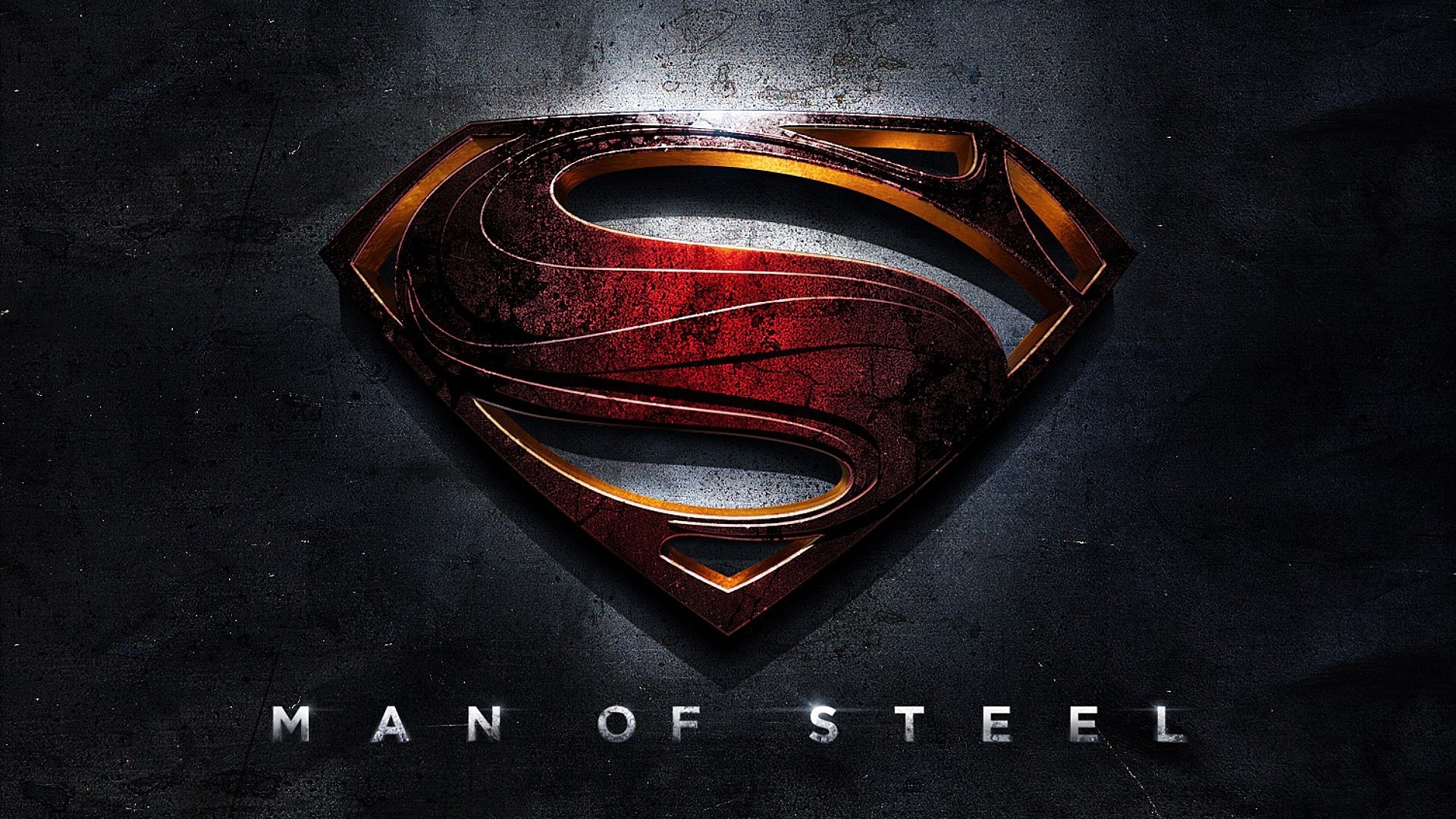 Man of Steel Superman Logo HD Wallpaper