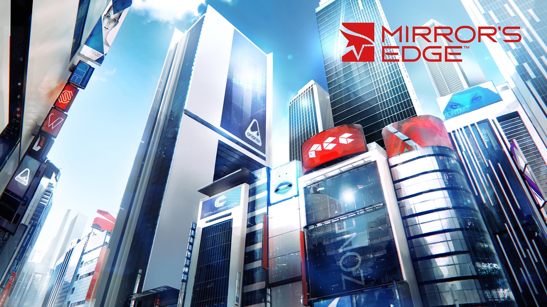 Mirrors Edge Game Downtown Cityscape HD Wallpaper