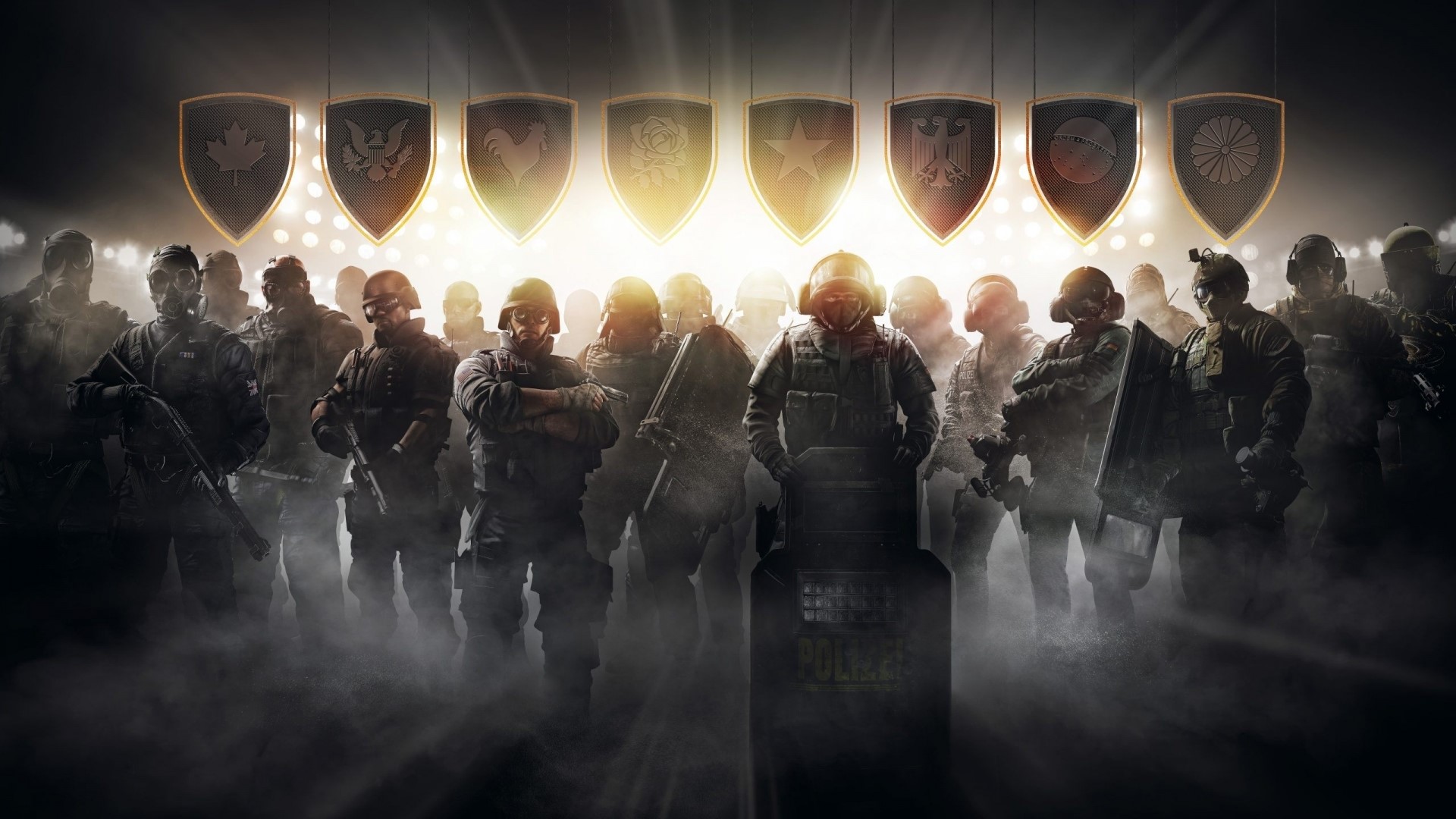 Rainbow Six Siege Operators with National Emblems HD Wallpaper