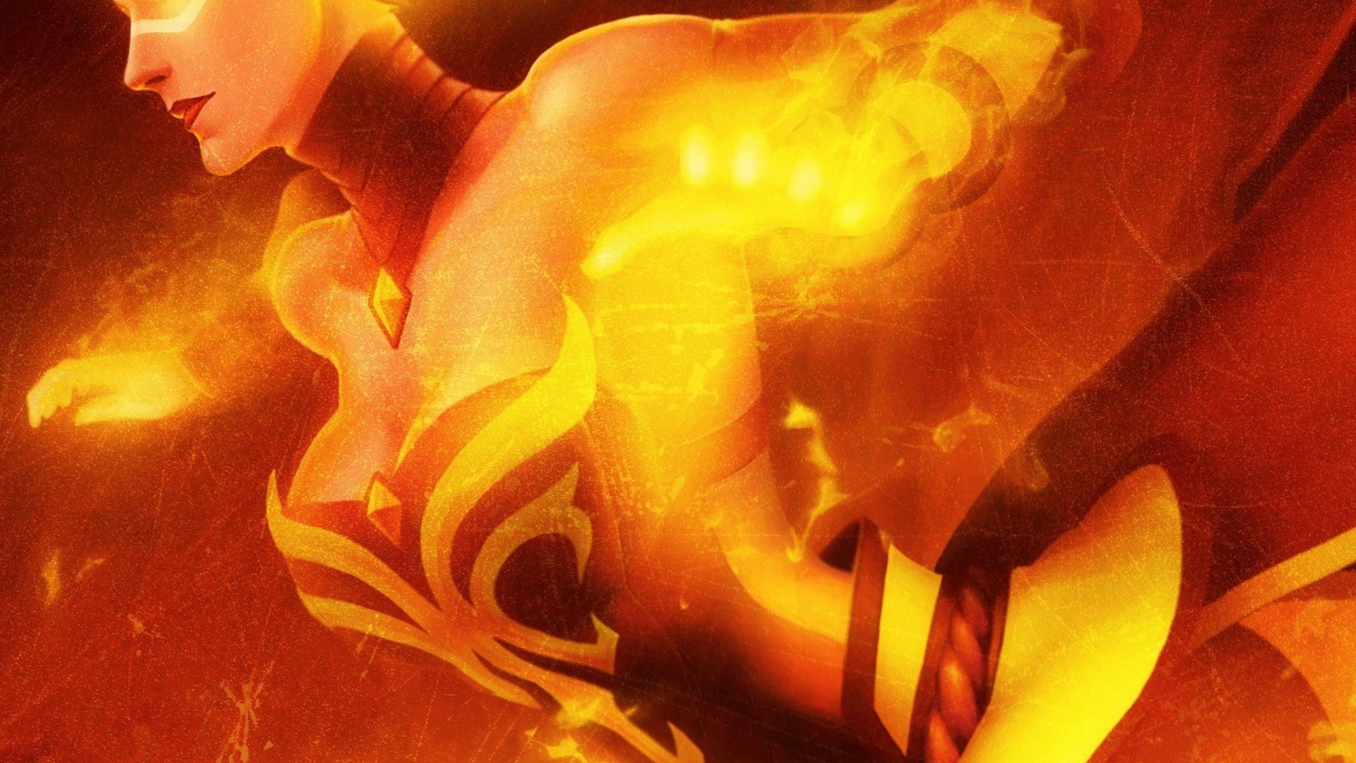Lina from Dota 2 HD Wallpaper