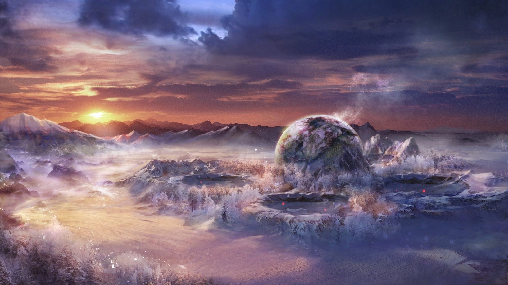 Fantasy World Art Painting HD Wallpaper