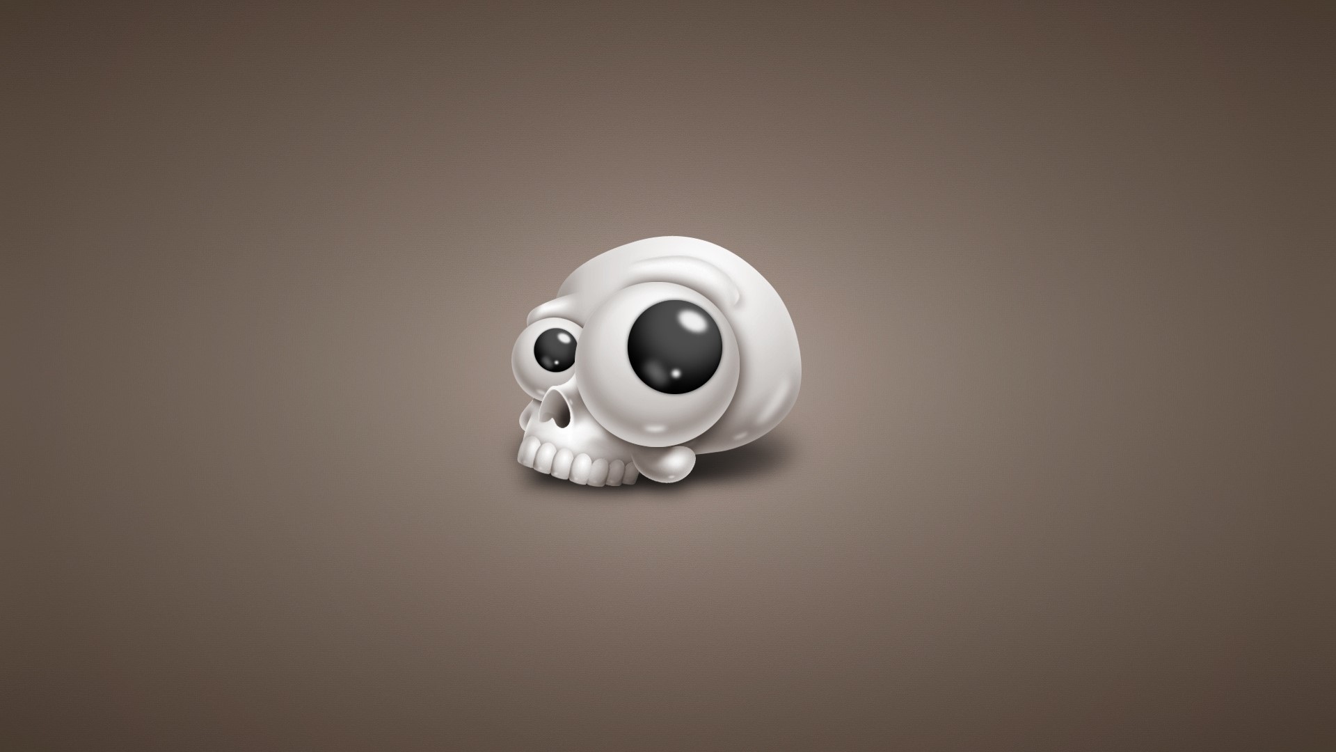 Funny Big Eye Skull HD Wallpaper