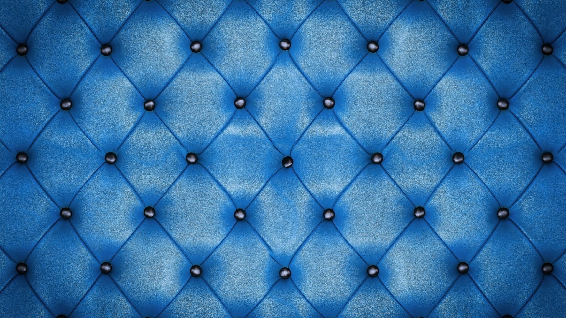 Blue Tufted Leather Texture HD Wallpaper