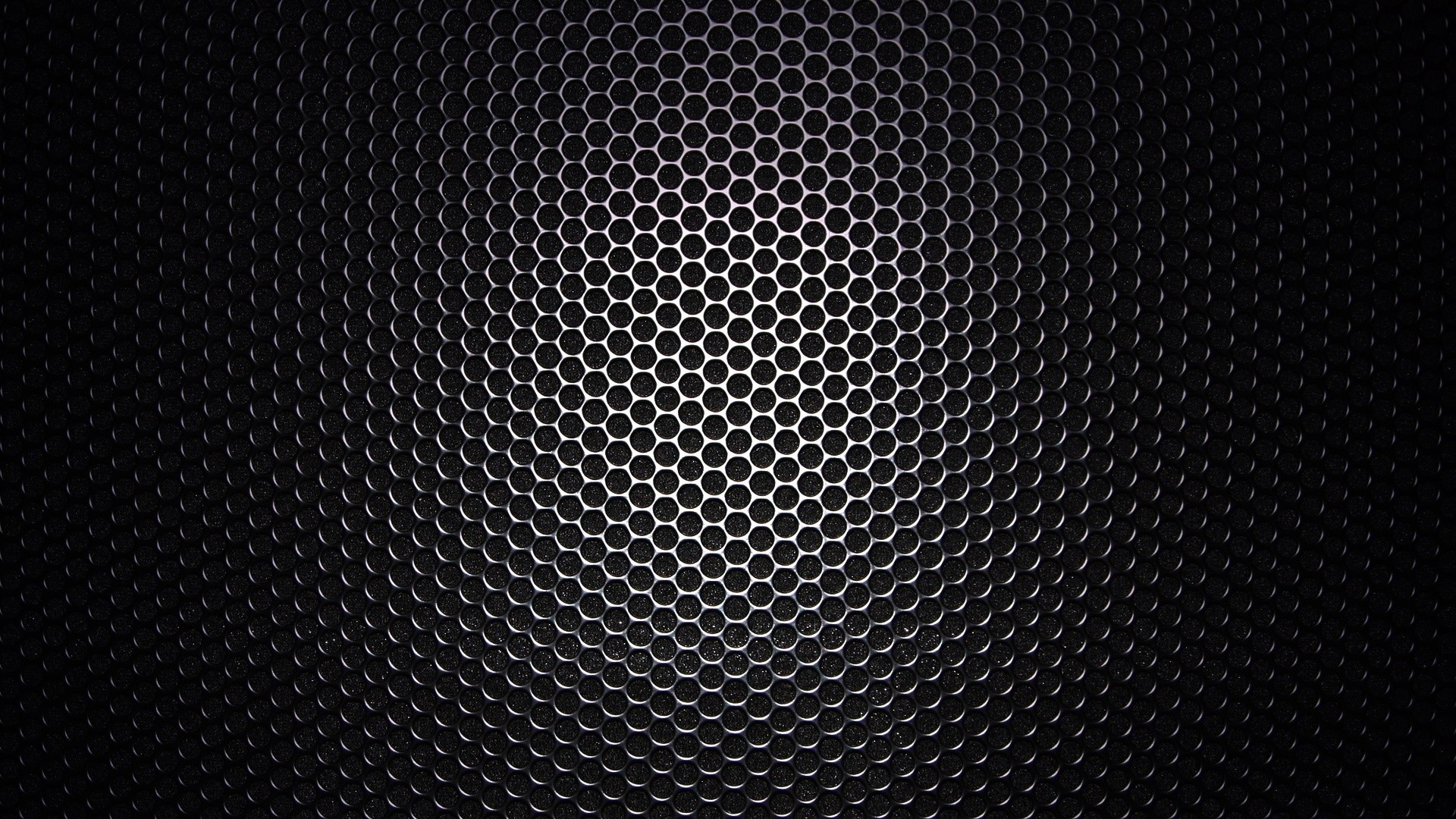 Black Hexagonal Grid Pattern HD Wallpaper
