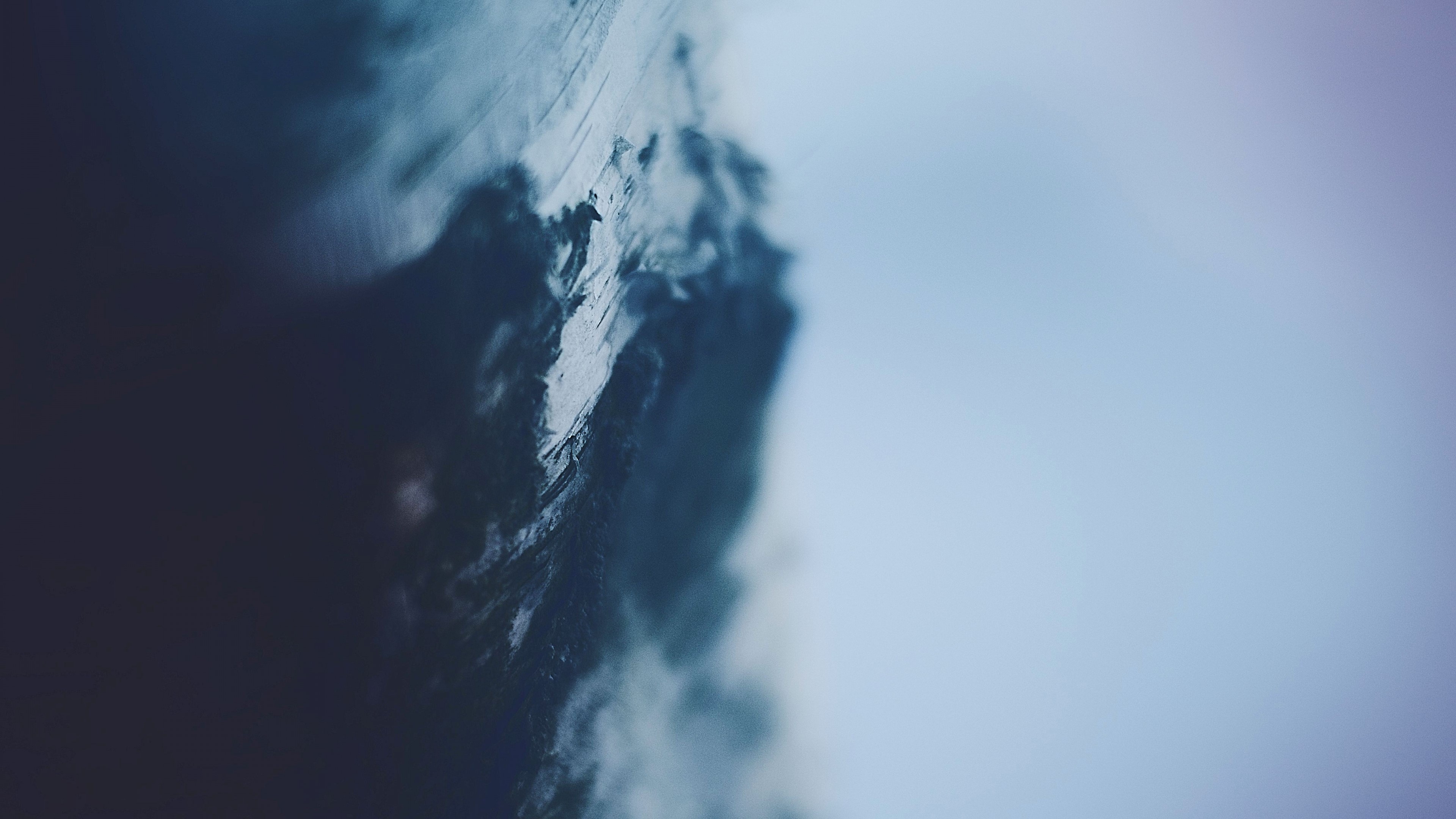 Abstract Blu Tint Tree Bark HD Wallpaper
