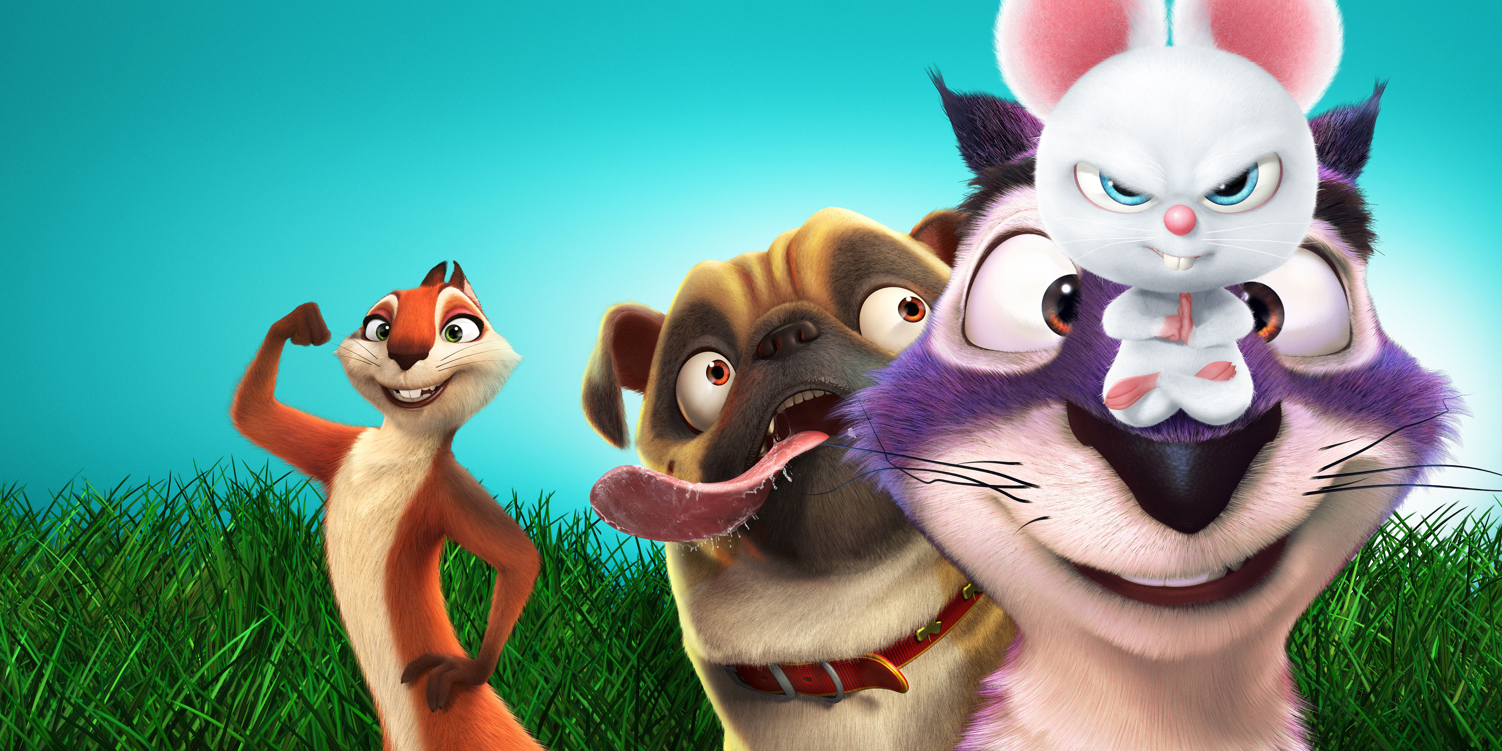 Surly and Friends from The Nut Job 2: Nutty by Nature 4K HD Wallpaper