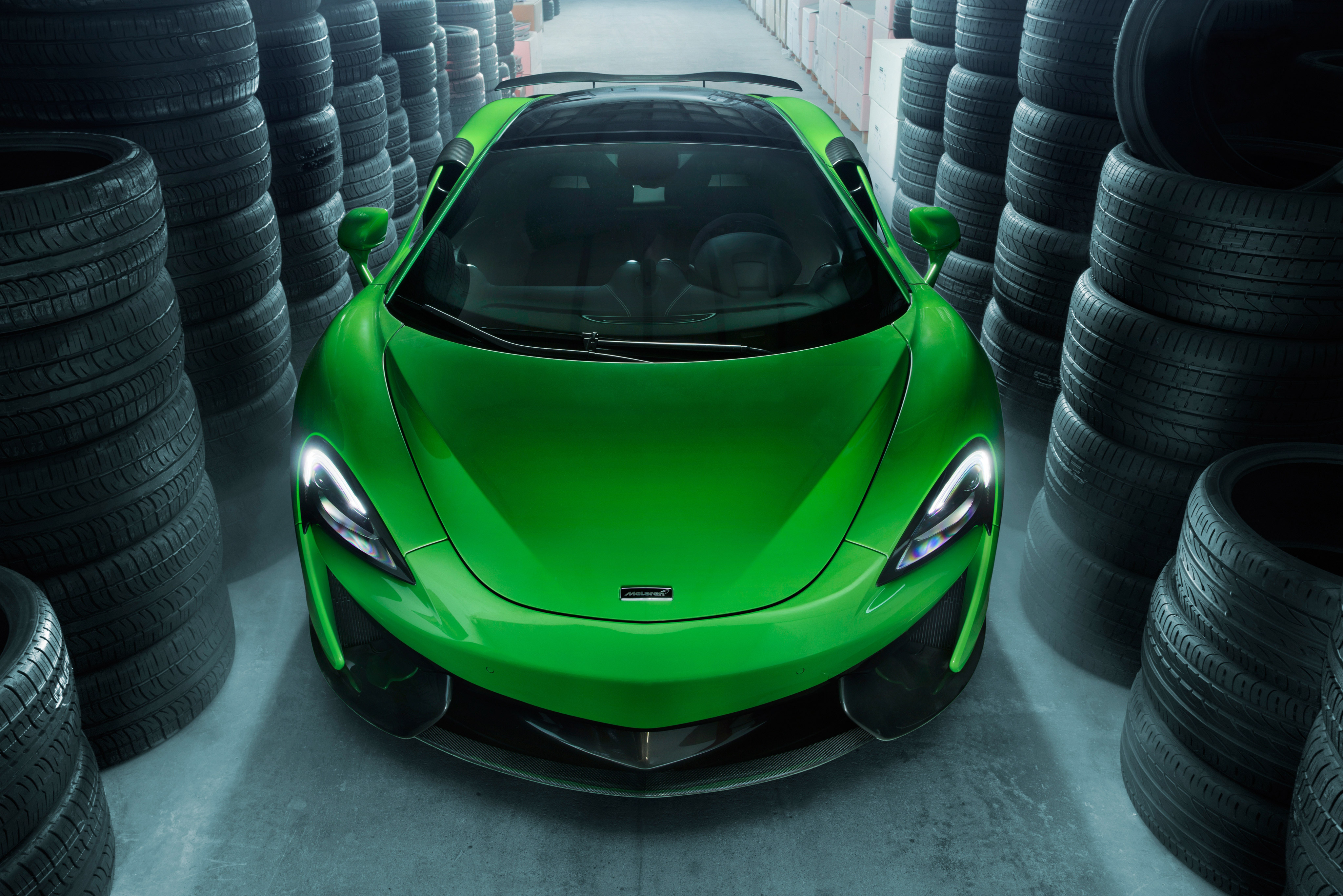 Green McLaren 570GT 2017 Novitec 4K HD Wallpaper