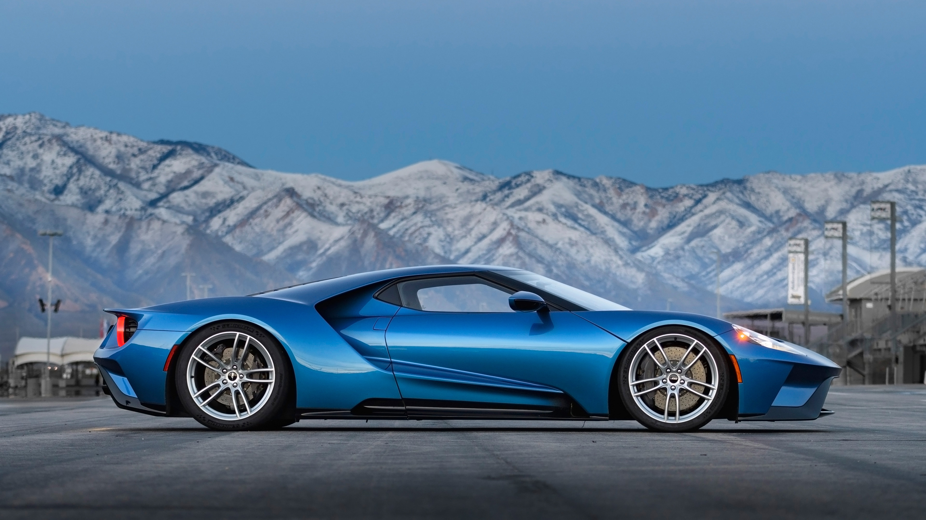 Blue 2017 Ford GT 4K HD Wallpaper