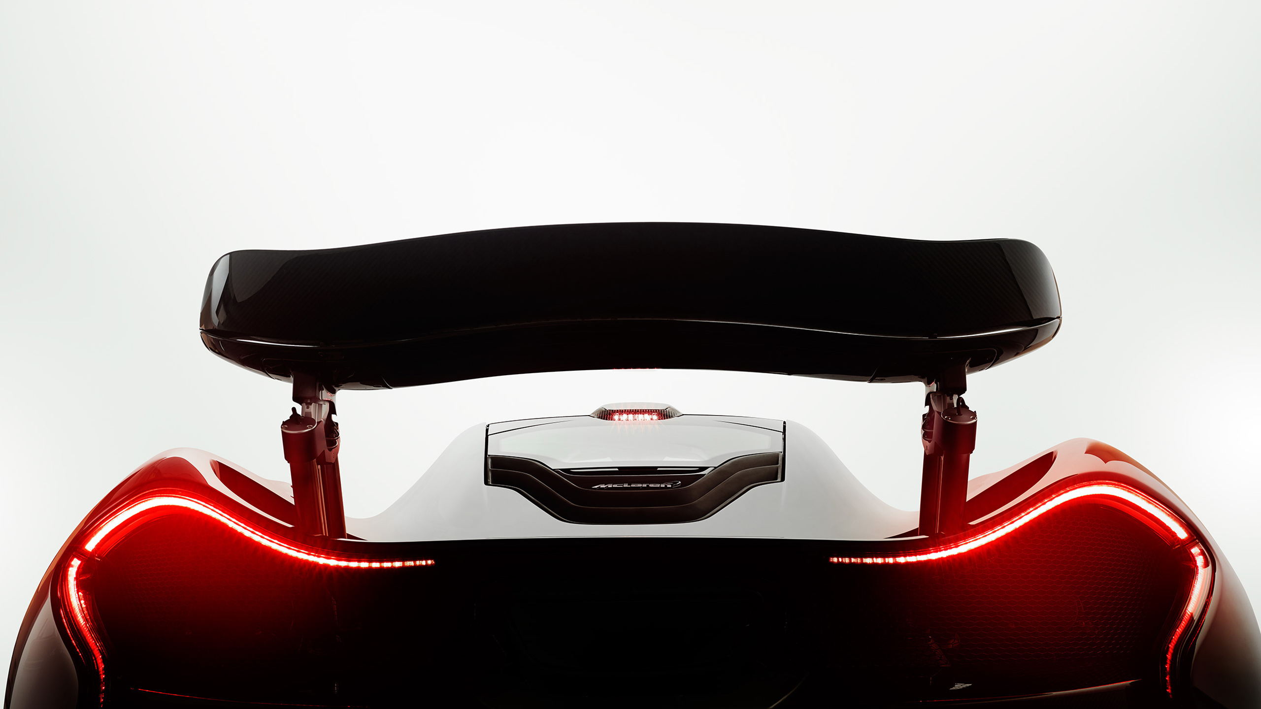 McLaren P1 Supercar Rear Wing and Taillights HD Wallpaper