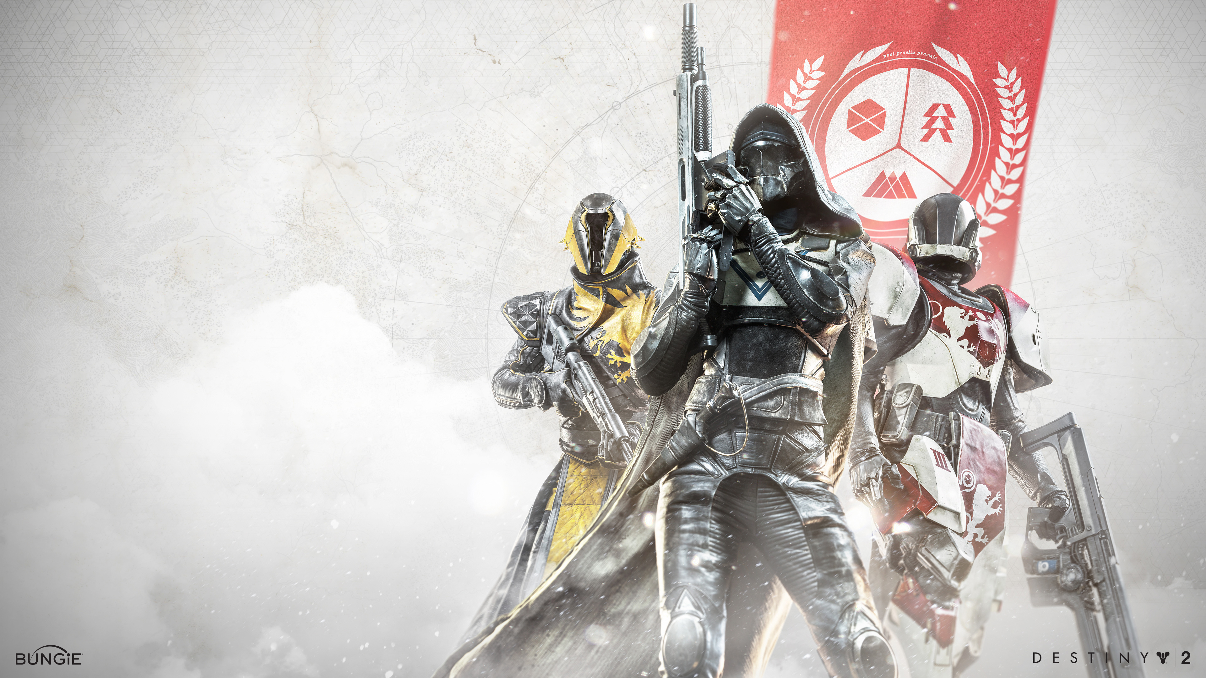 Destiny 2 Hunter, Titan, and Warlock 4K HD Wallpaper