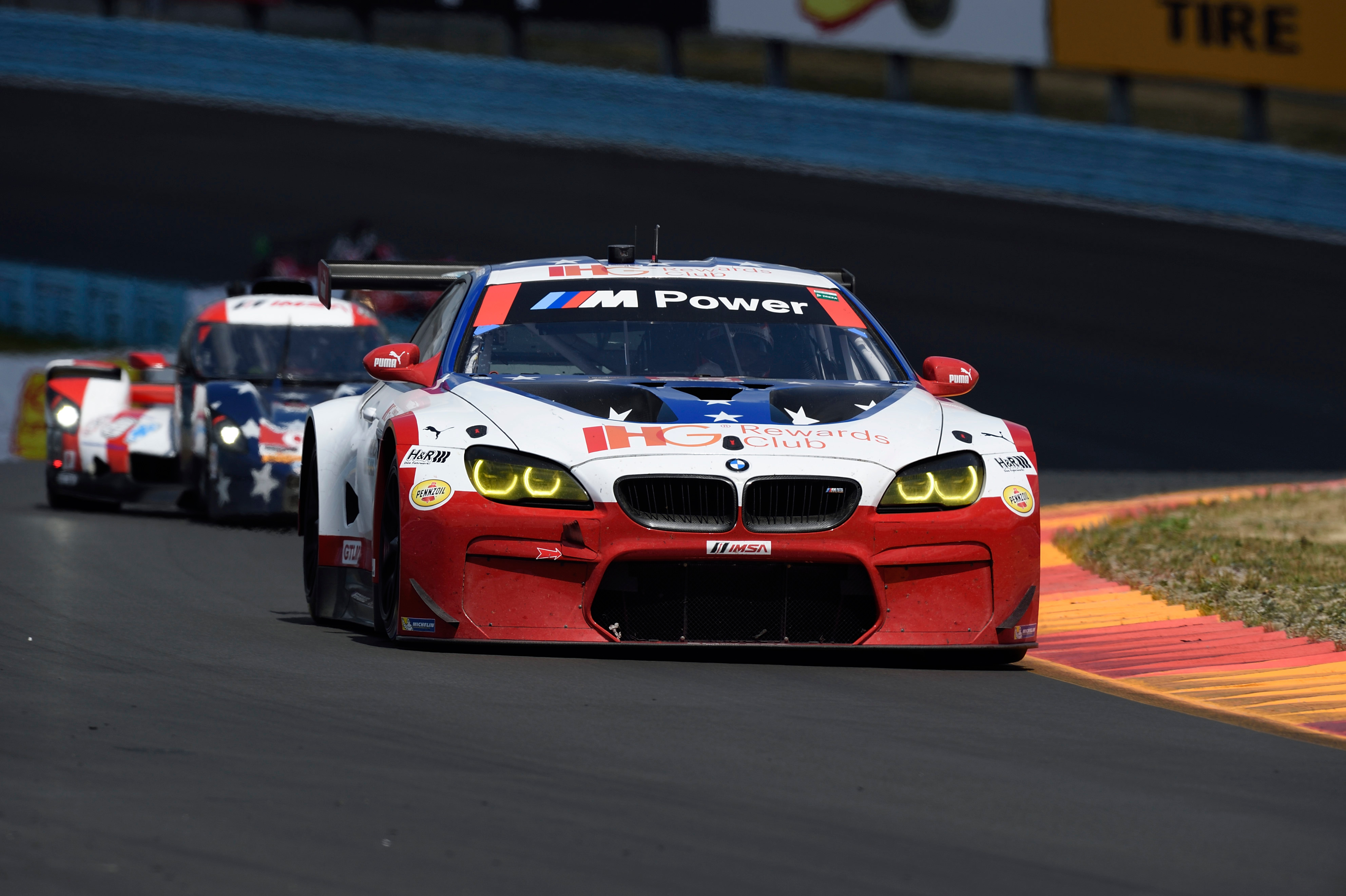 BMW M6 GTLM race car on track HD Wallpaper