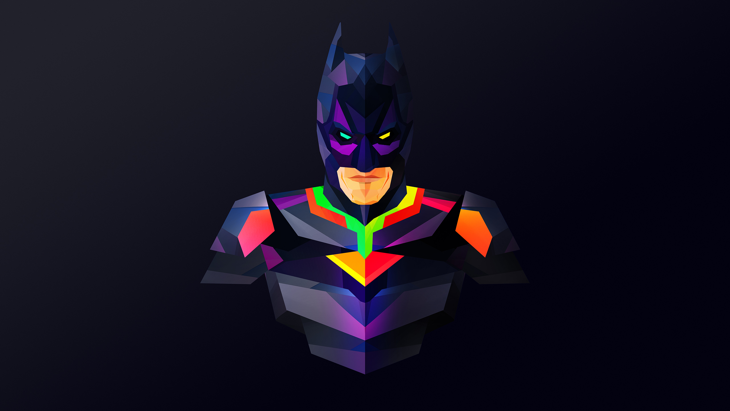 Low Poly Batman Artwork HD Wallpaper