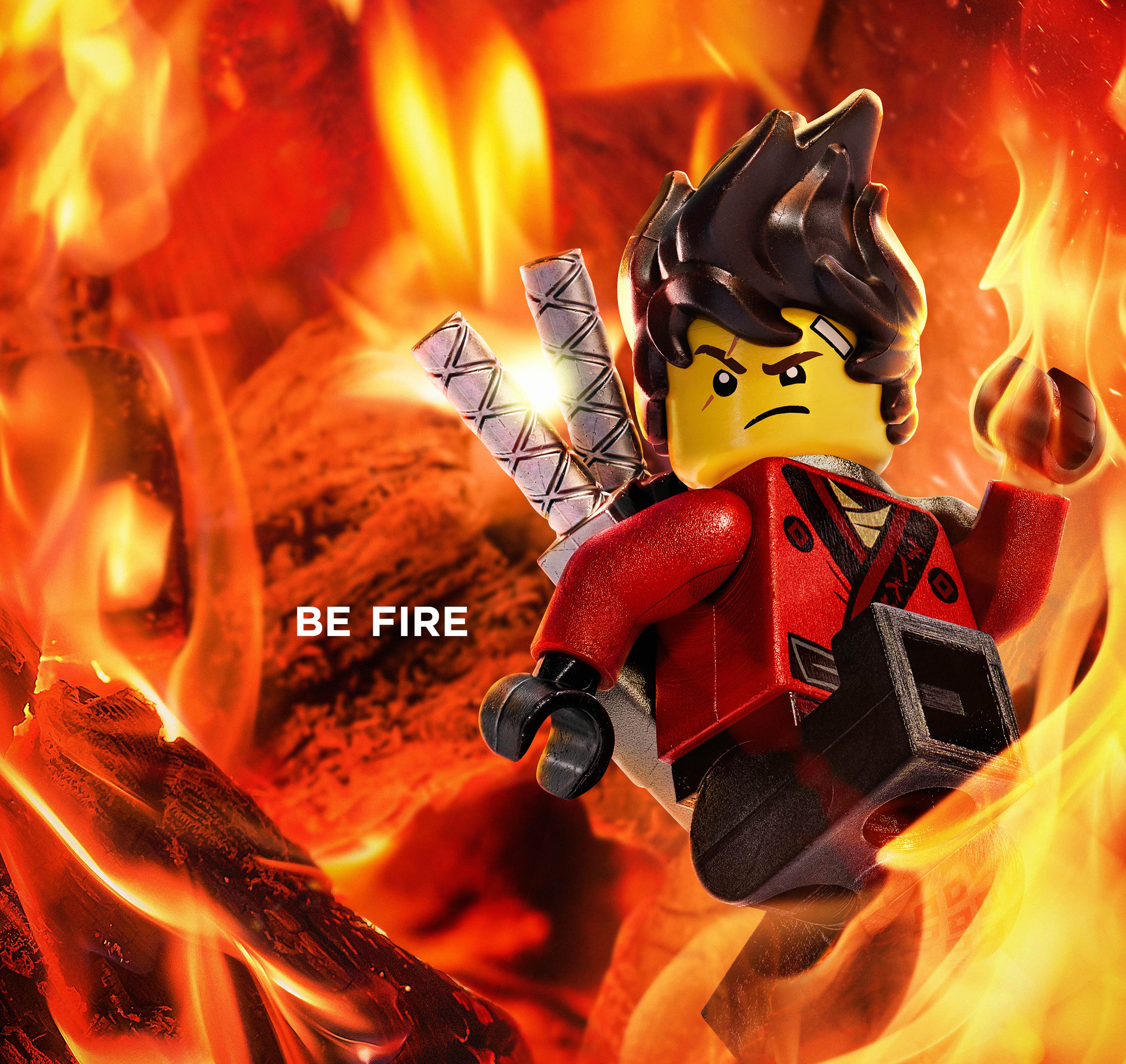 Kai from The Lego Ninjago Movie Be Fire HD Wallpaper