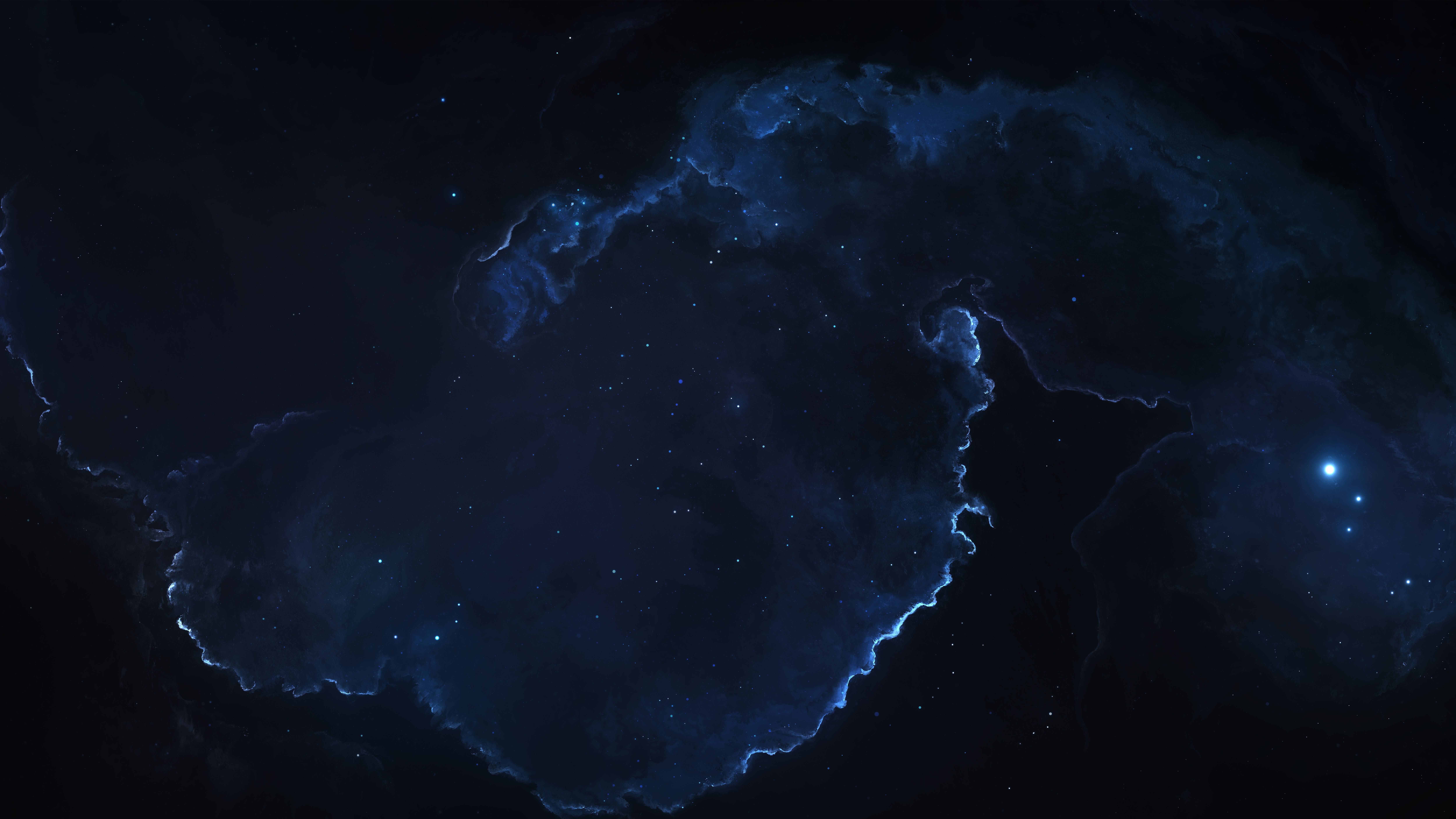 Deep Space Nebula with Stars HD Wallpaper