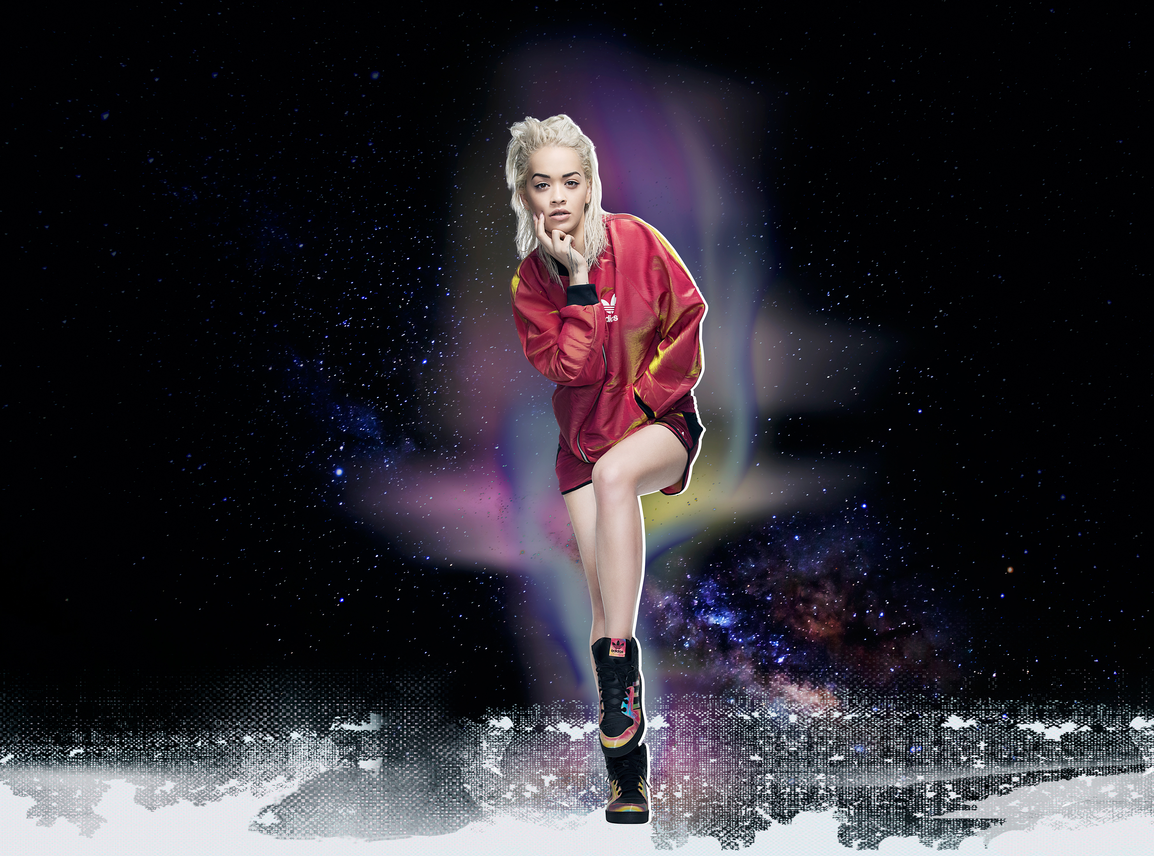 4K Rita Ora in Adidas Outfit HD Wallpaper
