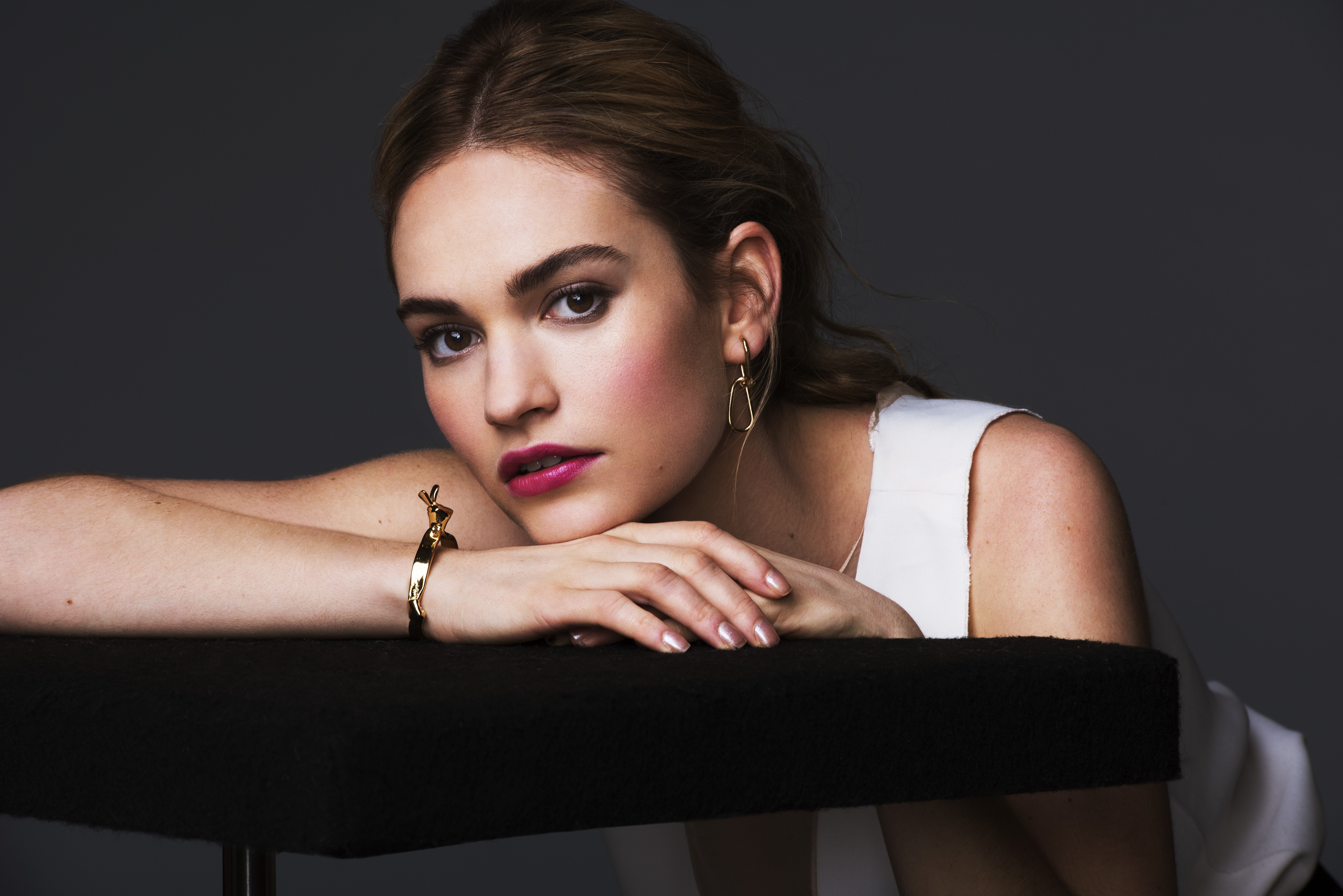 Lily James 4K HD Wallpaper