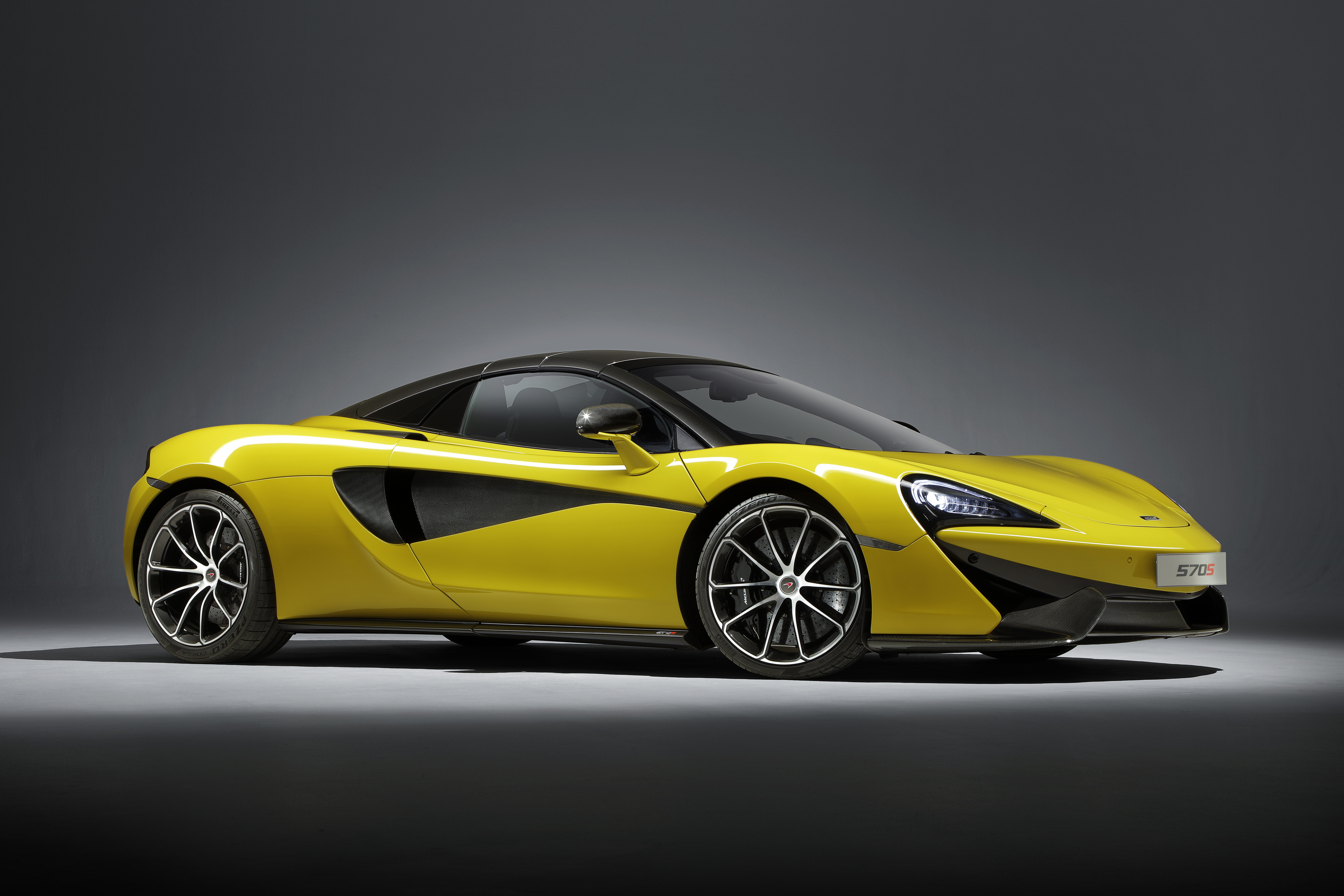 Yellow McLaren 570S Spider 2018 HD Wallpaper