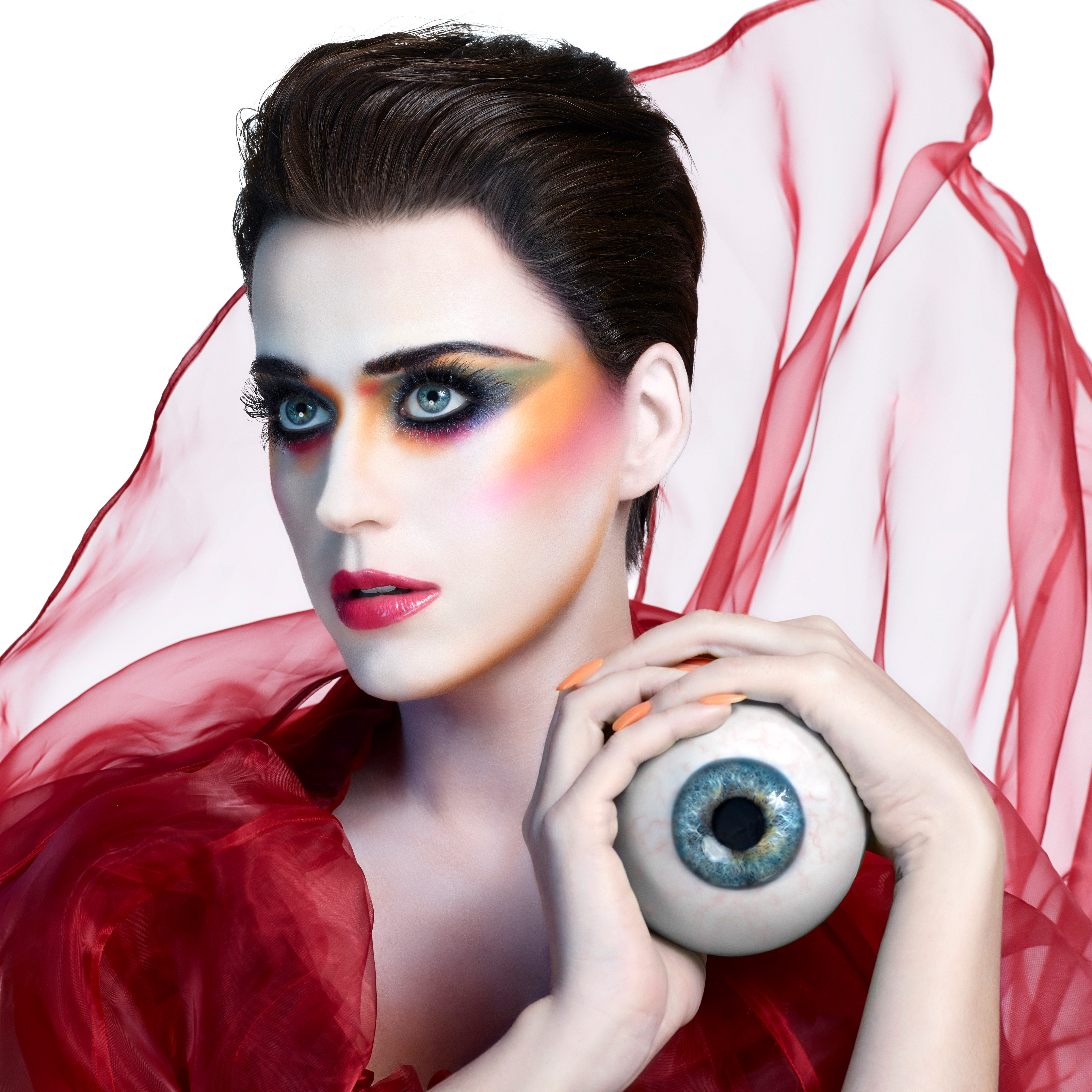 Katy Perry with Eyeball Prop HD Wallpaper