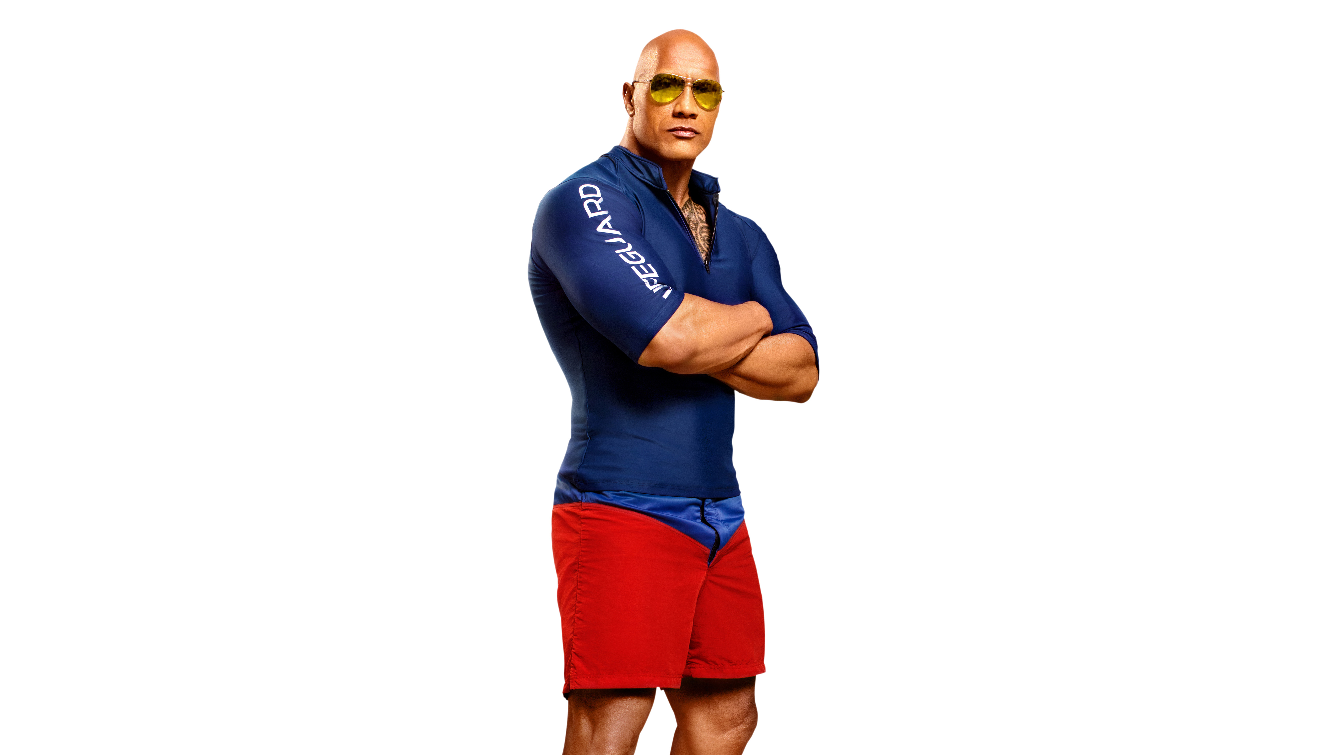 Dwayne Johnson as Mitch Buchannon from Baywatch HD Wallpaper
