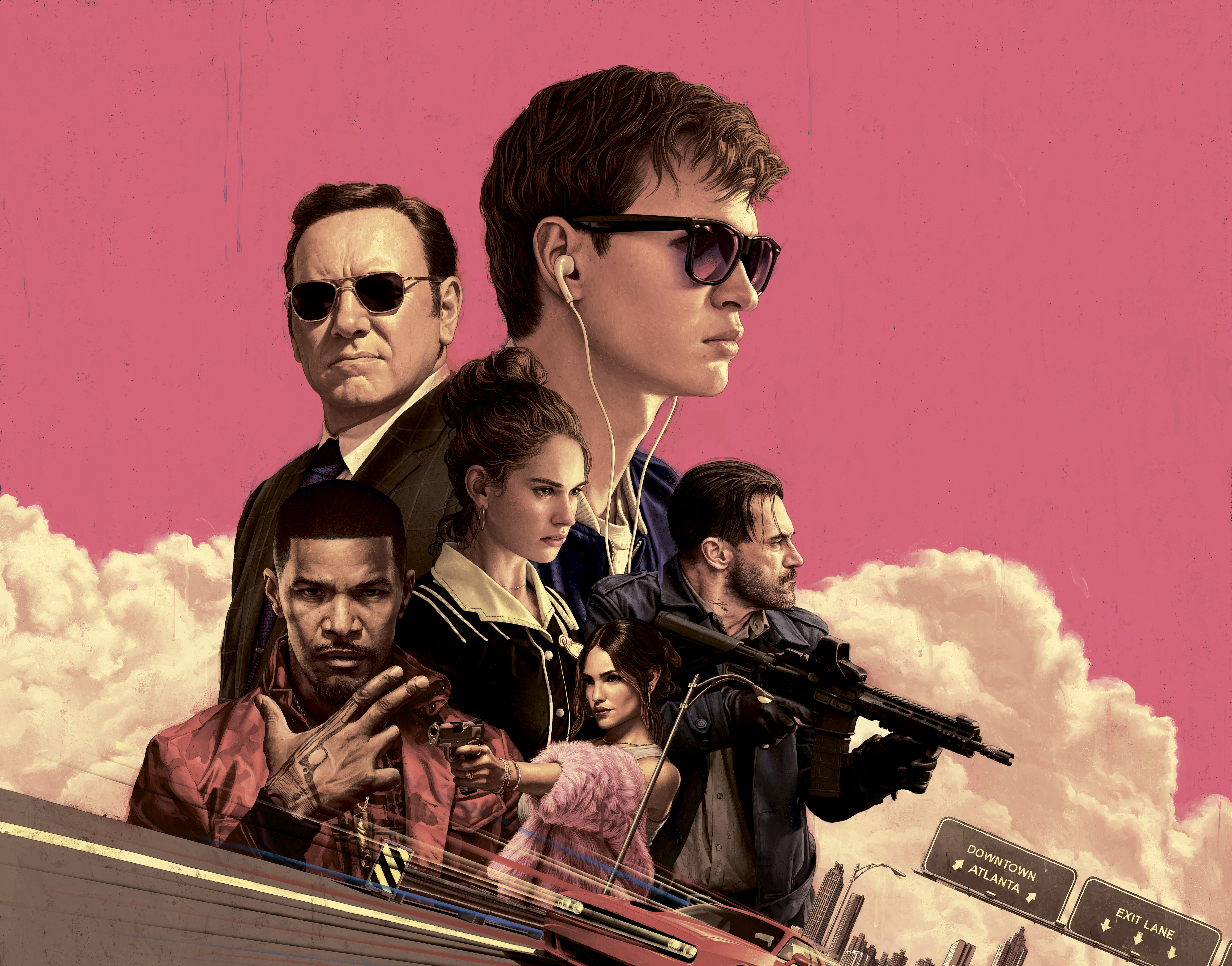 Baby Driver 4K HD Wallpaper