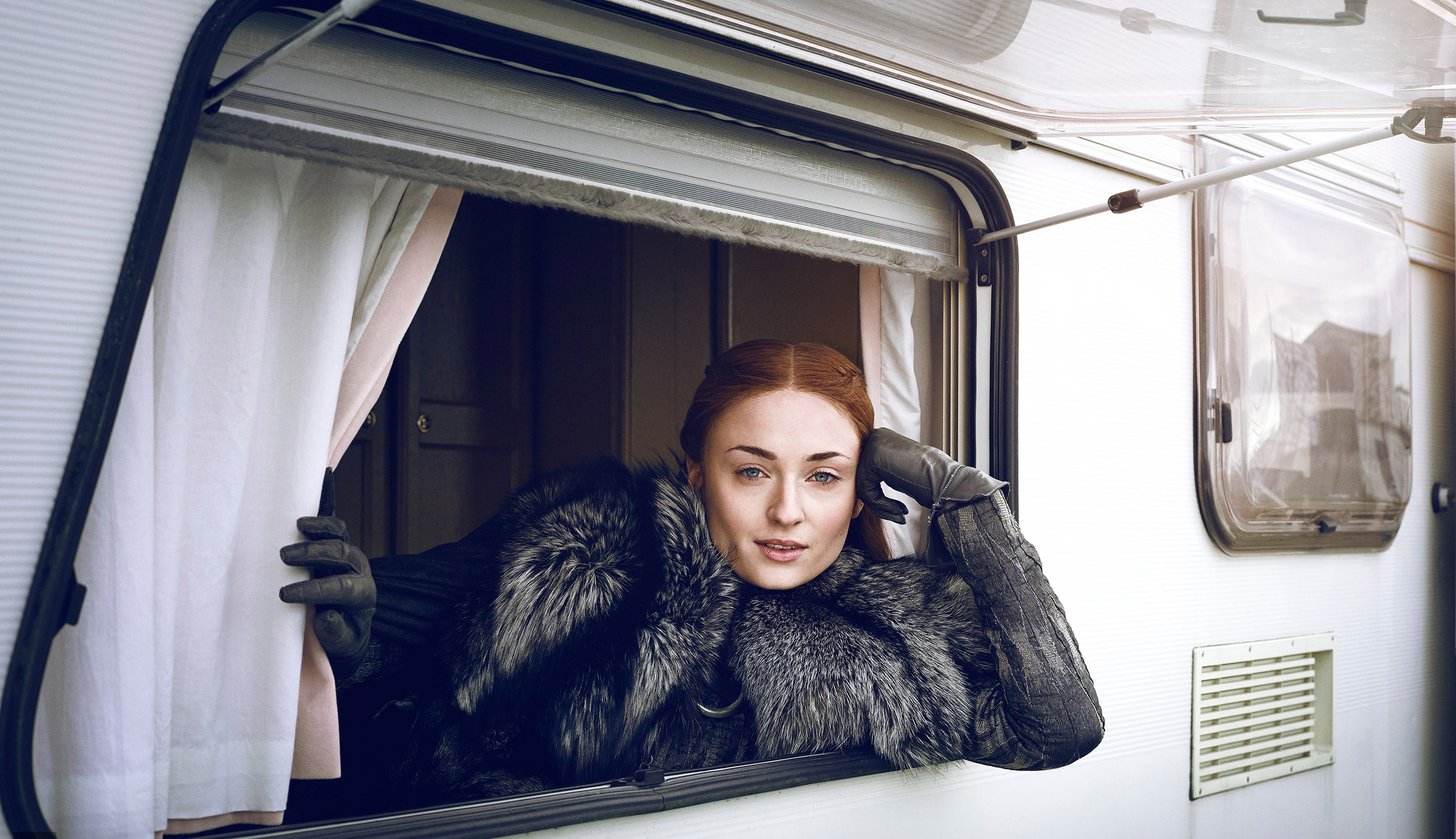 Sansa Stark from Game of Thrones in a trailer HD Wallpaper