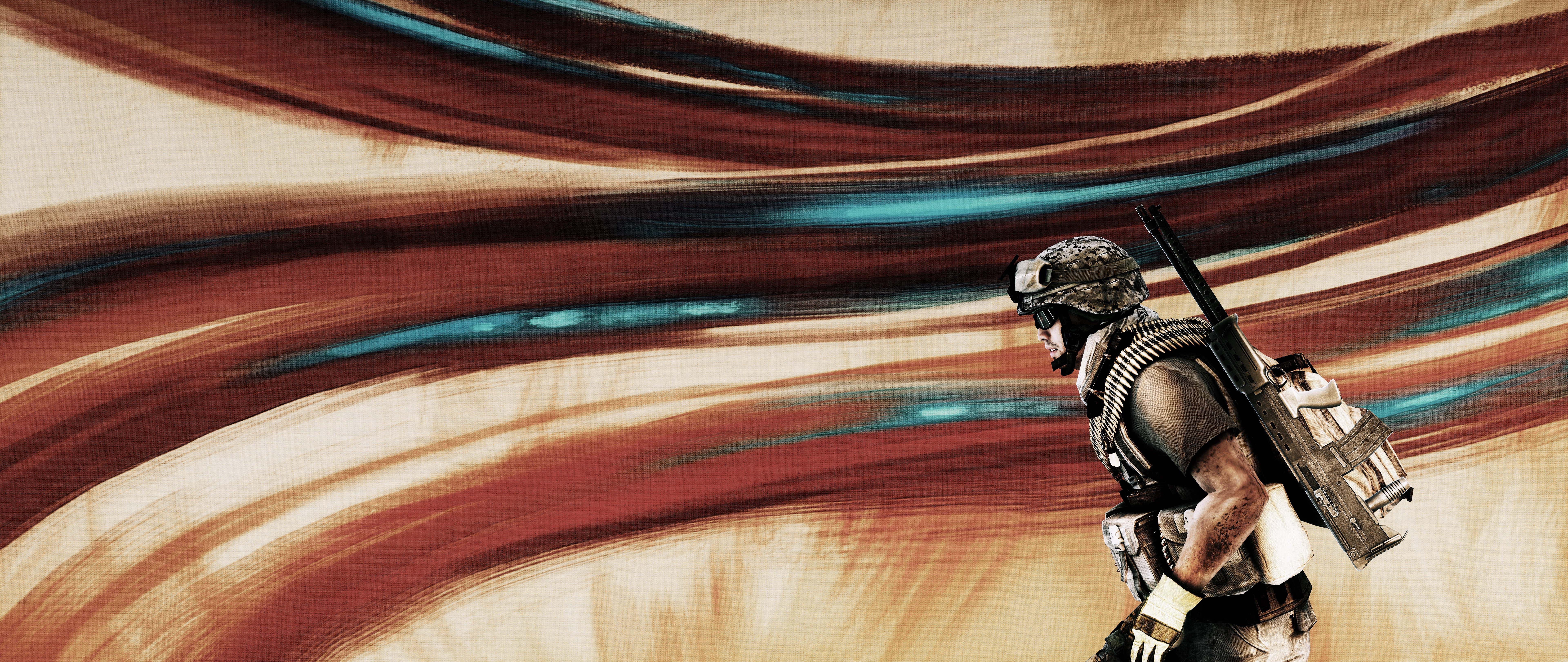 Soldier with machine gun from Battlefield 3 4K HD Wallpaper
