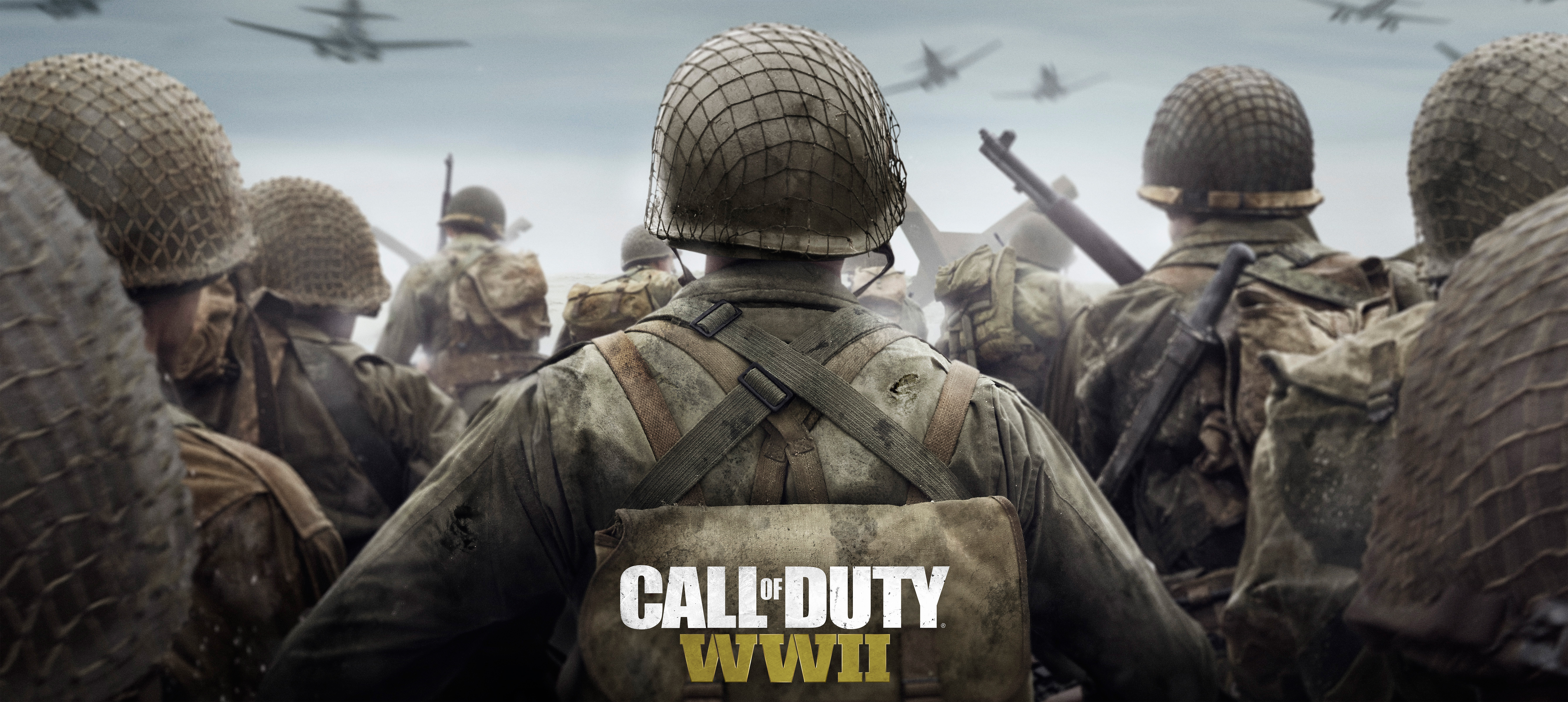 Call of Duty WWII soldiers on a beach HD Wallpaper