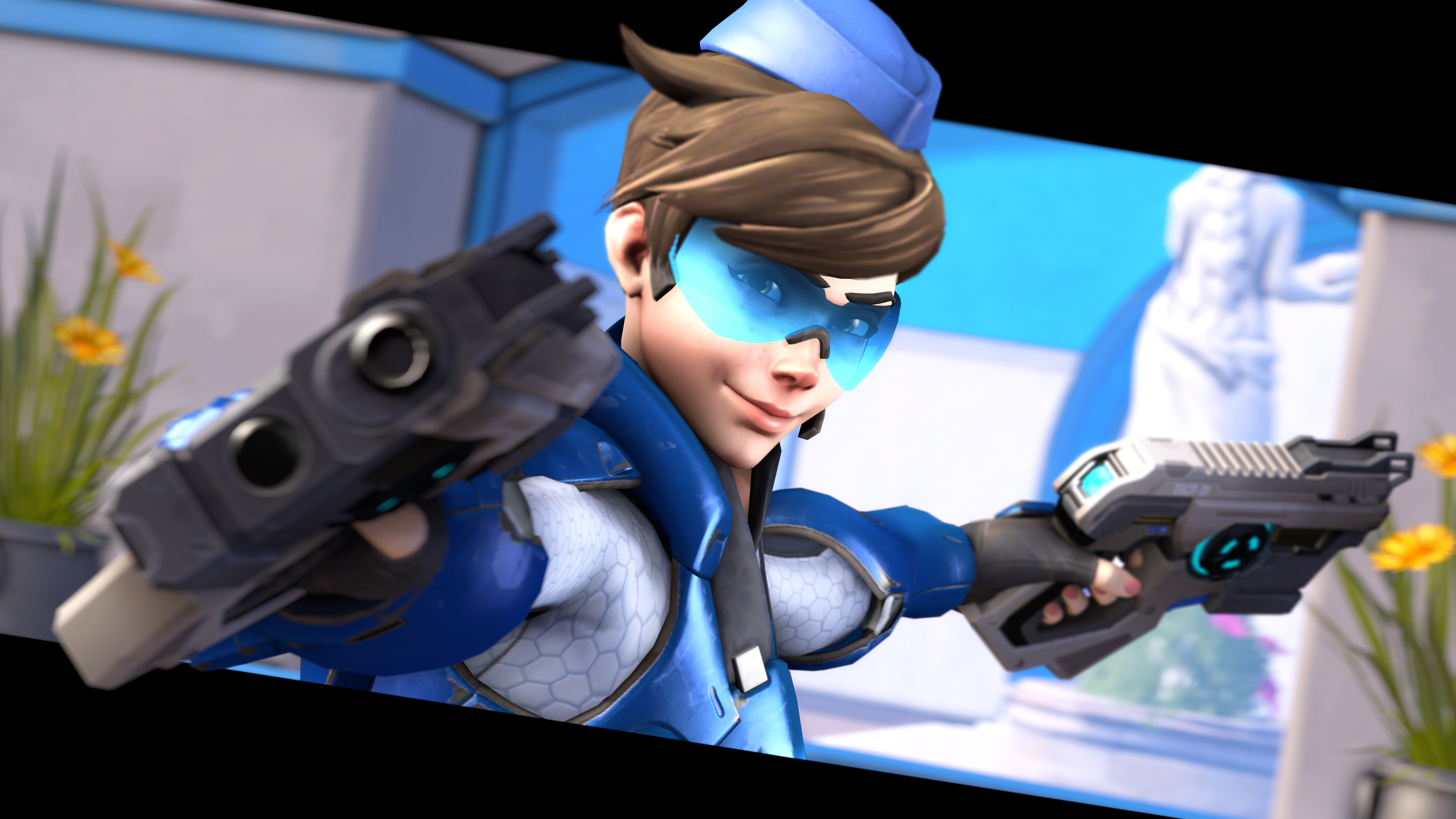 Tracer from Overwatch HD Wallpaper