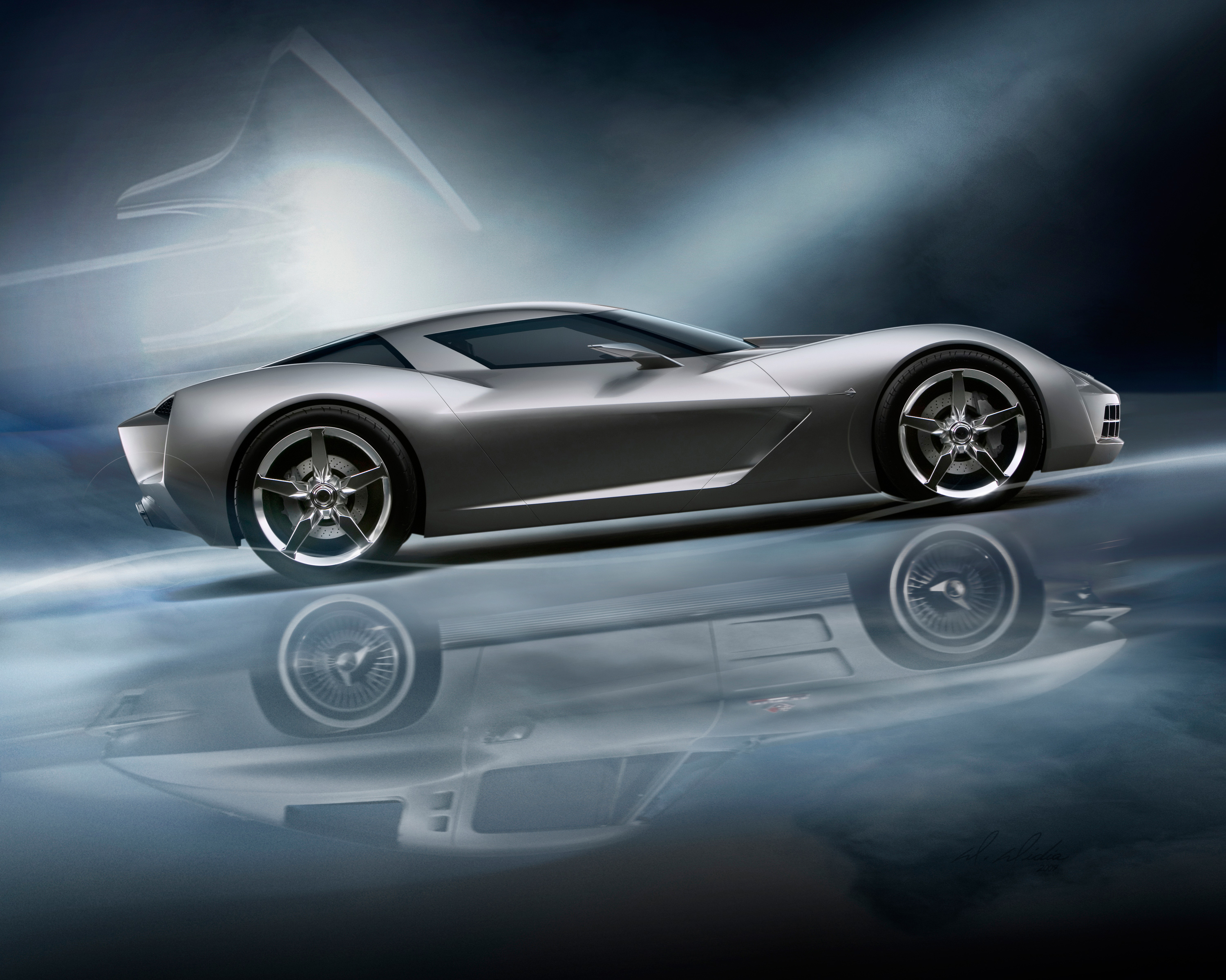 Chevrolet Corvette Stingray Concept Car HD Wallpaper
