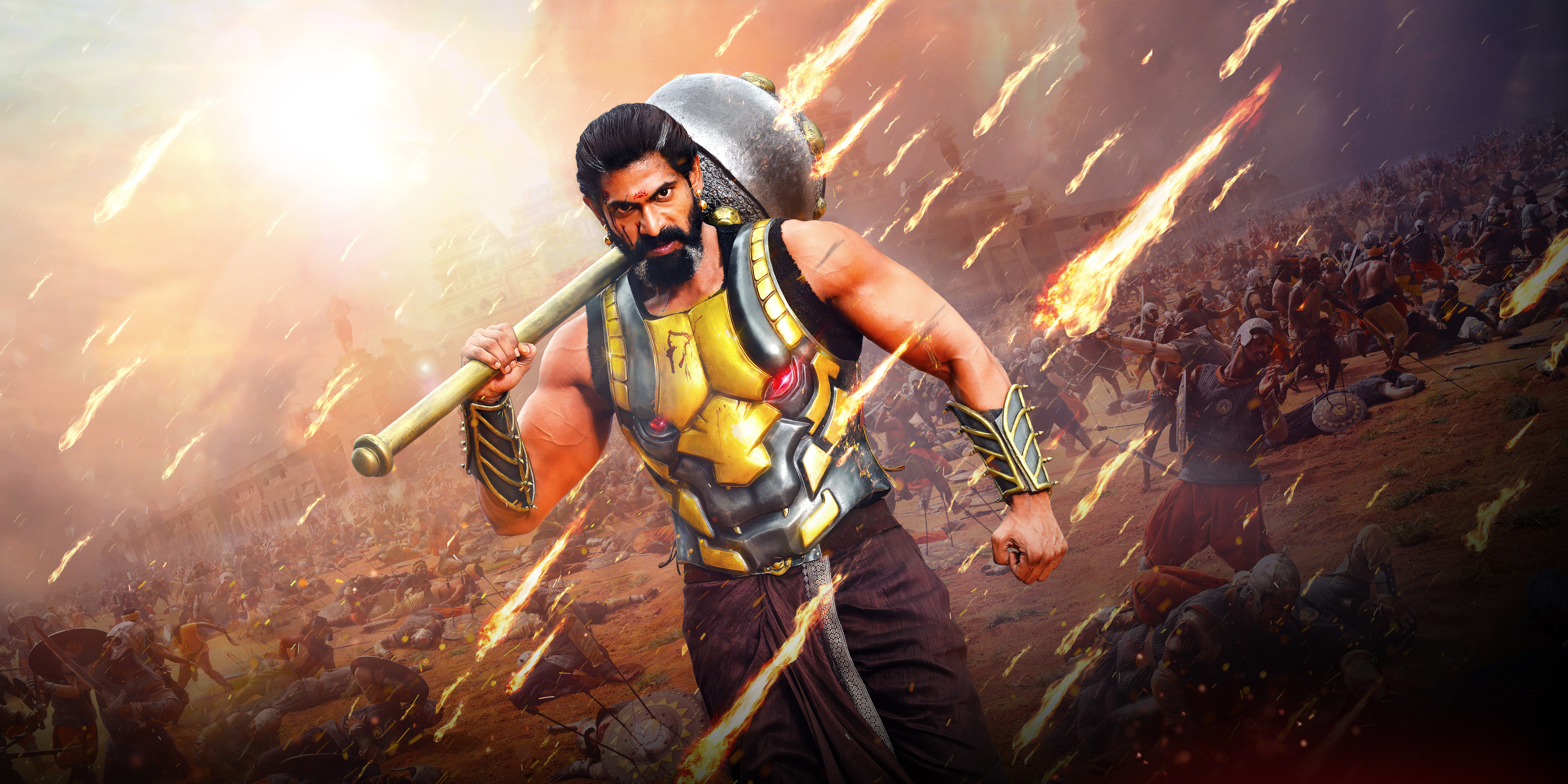 Bhallala Deva from Baahubali 2: The Conclusion 4K HD Wallpaper