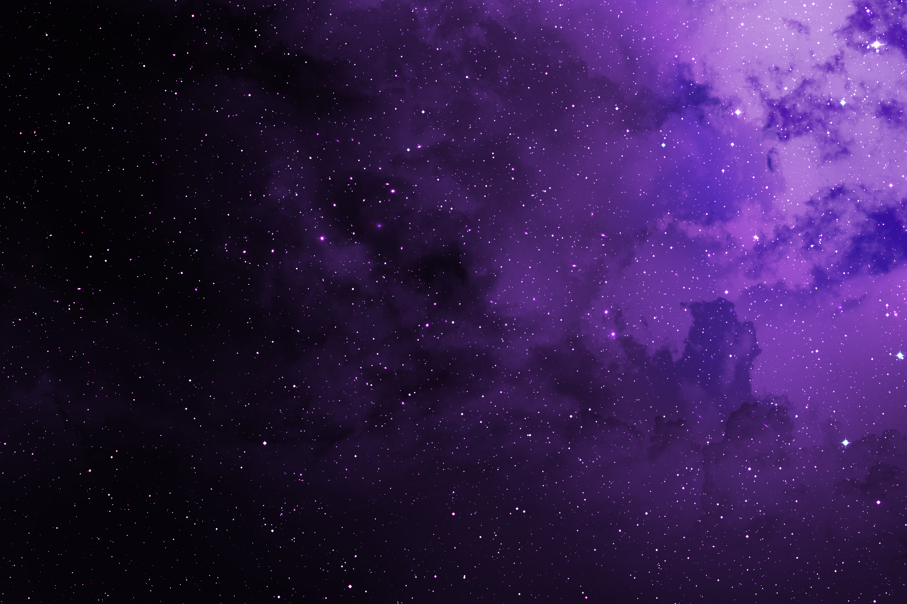 Purple nebula with stars HD Wallpaper