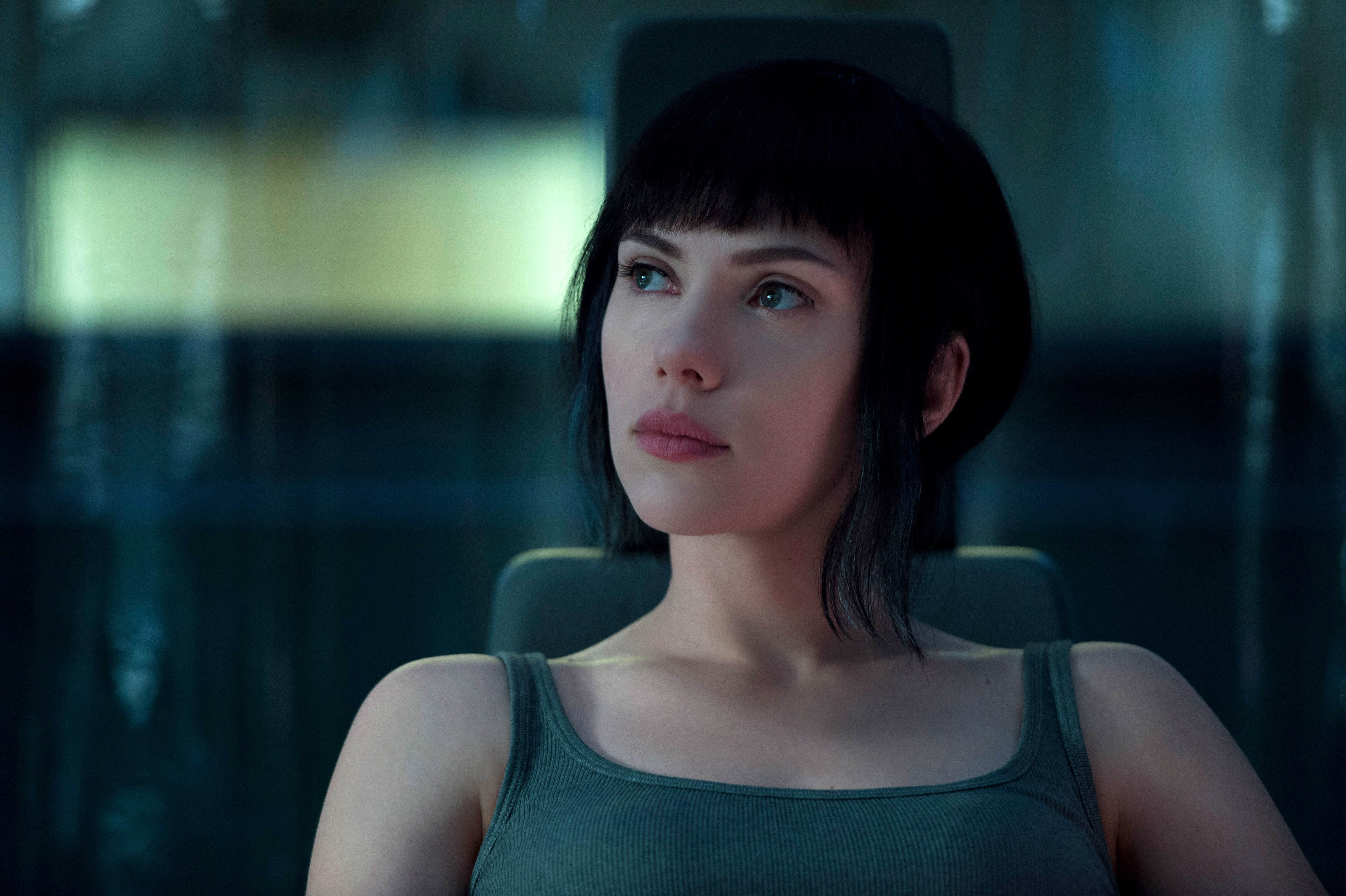 Scarlett Johansson from Ghost in the Shell 4K HD Wallpaper