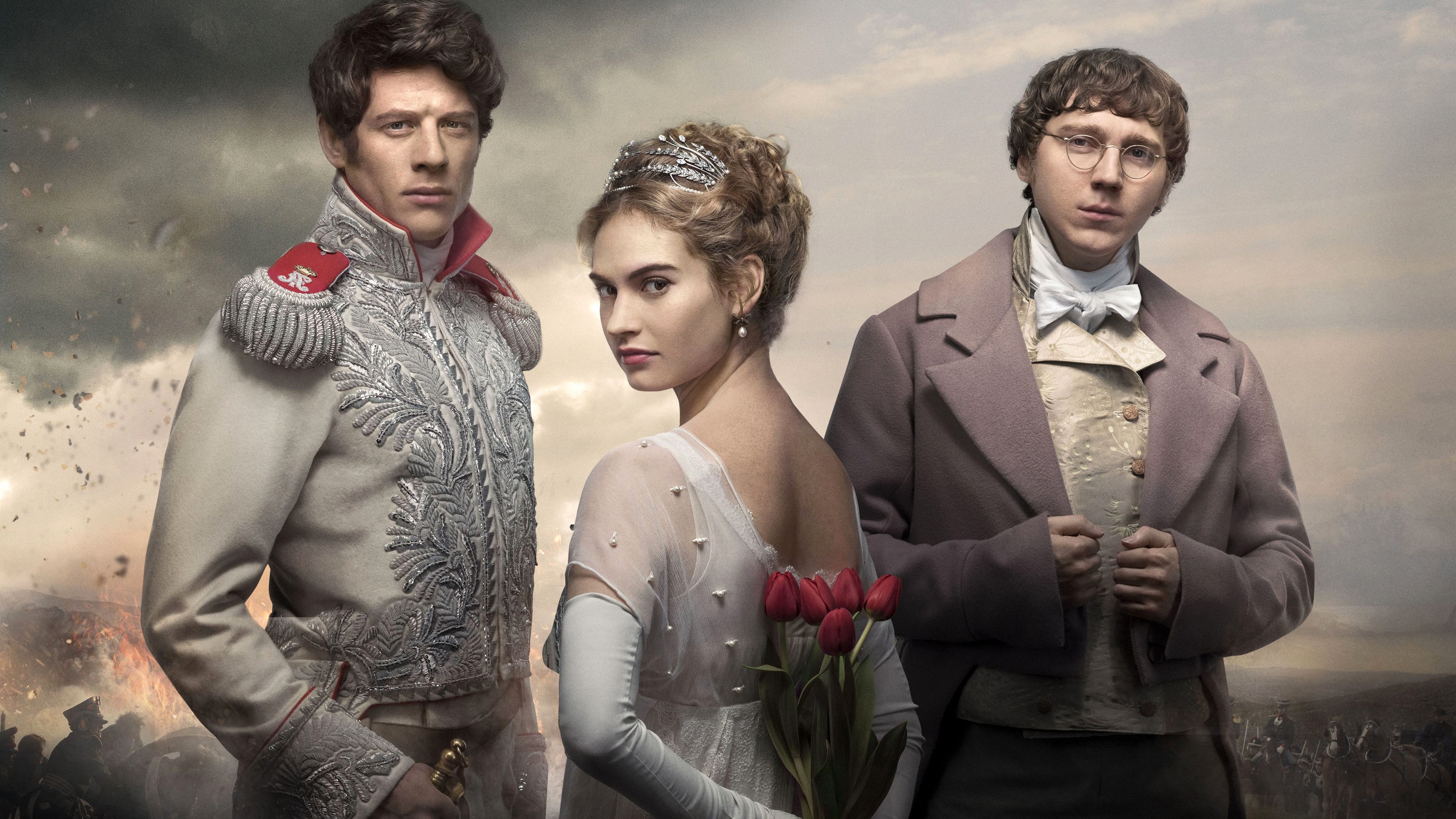 War & Peace: James Norton, Lily James, Paul Dano 4K HD Wallpaper