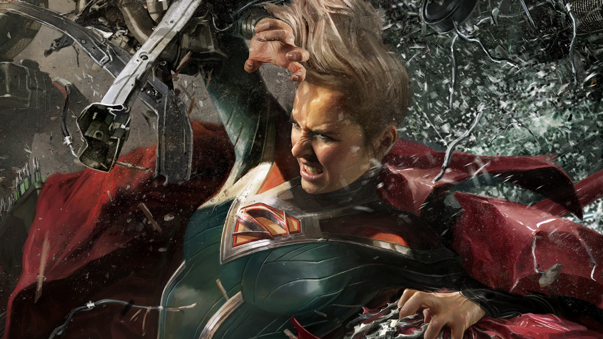 Supergirl from Injustice 2 HD Wallpaper